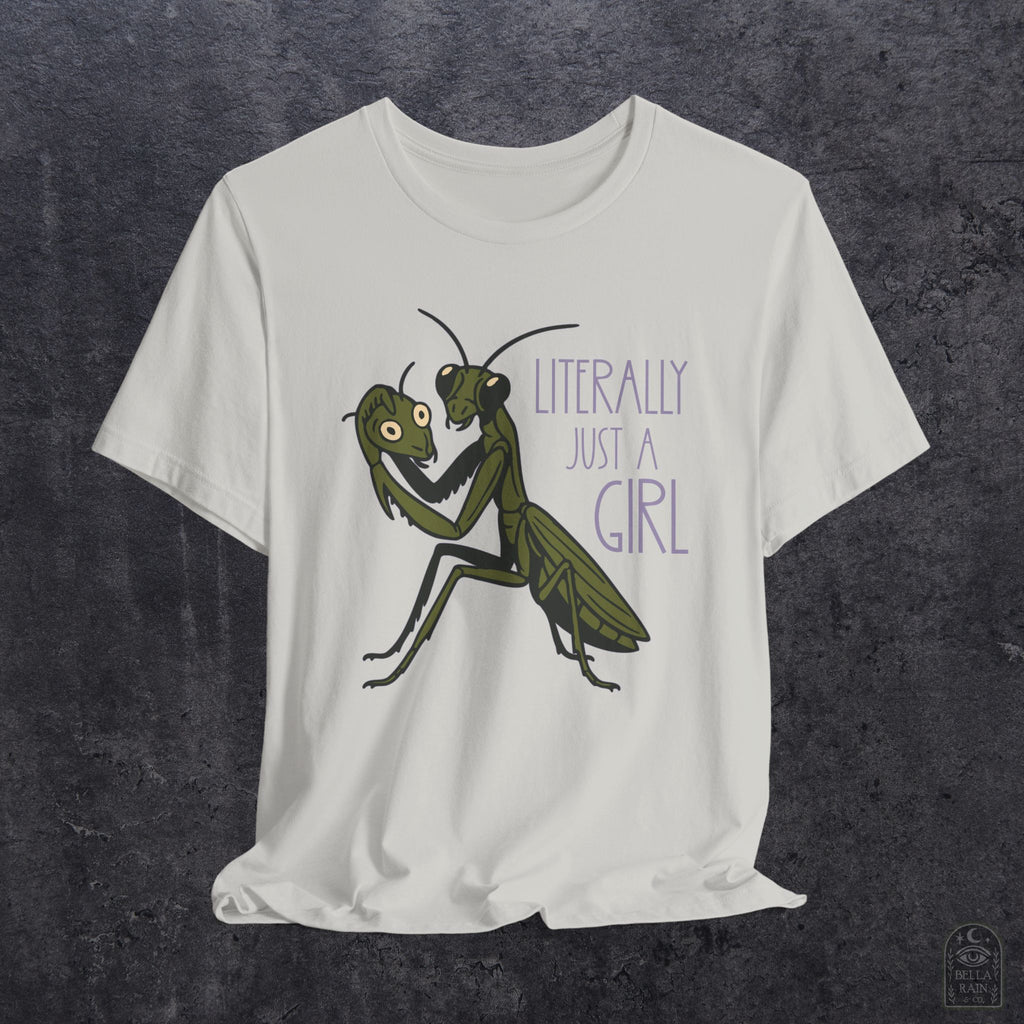 Praying Mantis Just a Girl PREMIUM T-Shirt