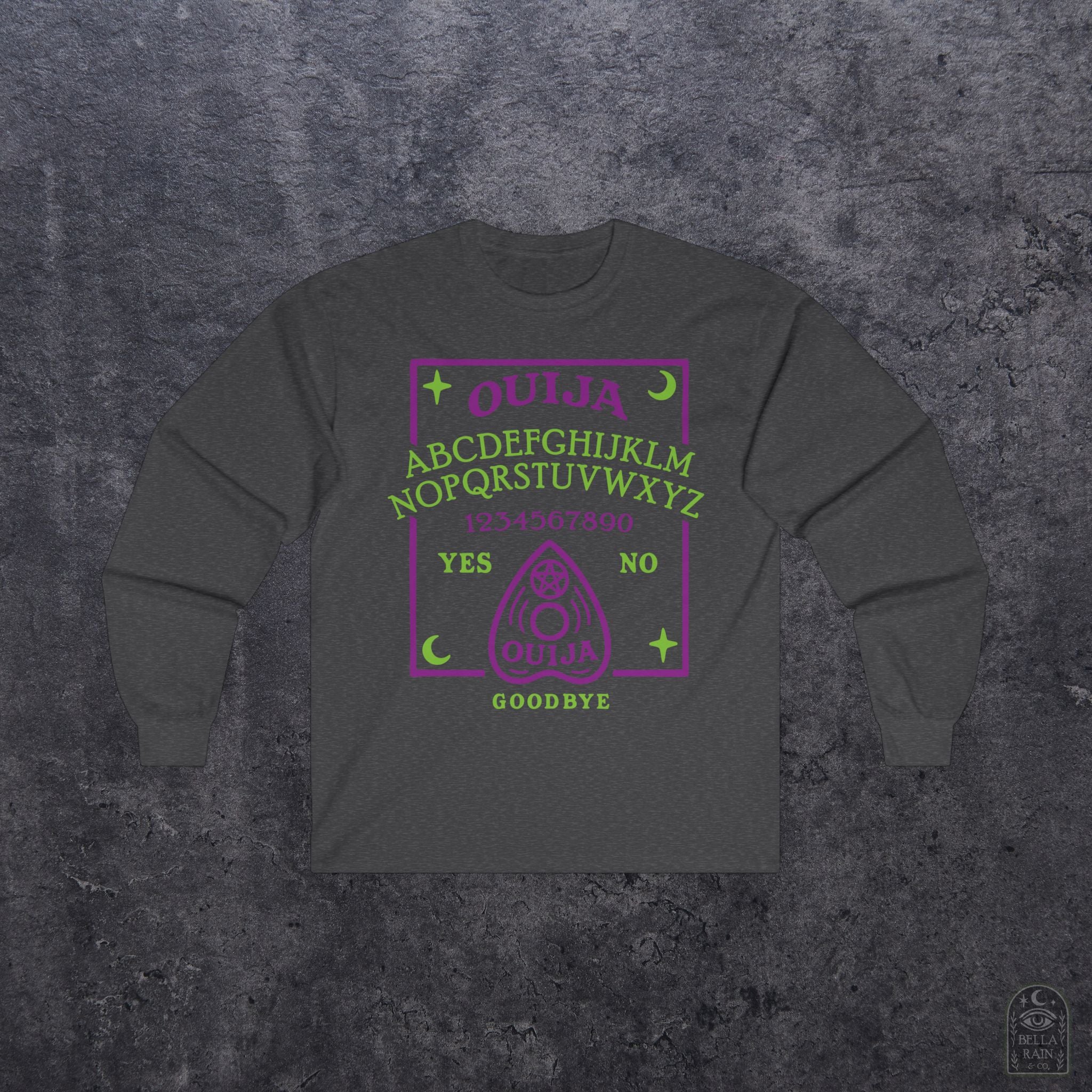 Ouija Board Long Sleeve Tee - Unisex Cotton Shirt