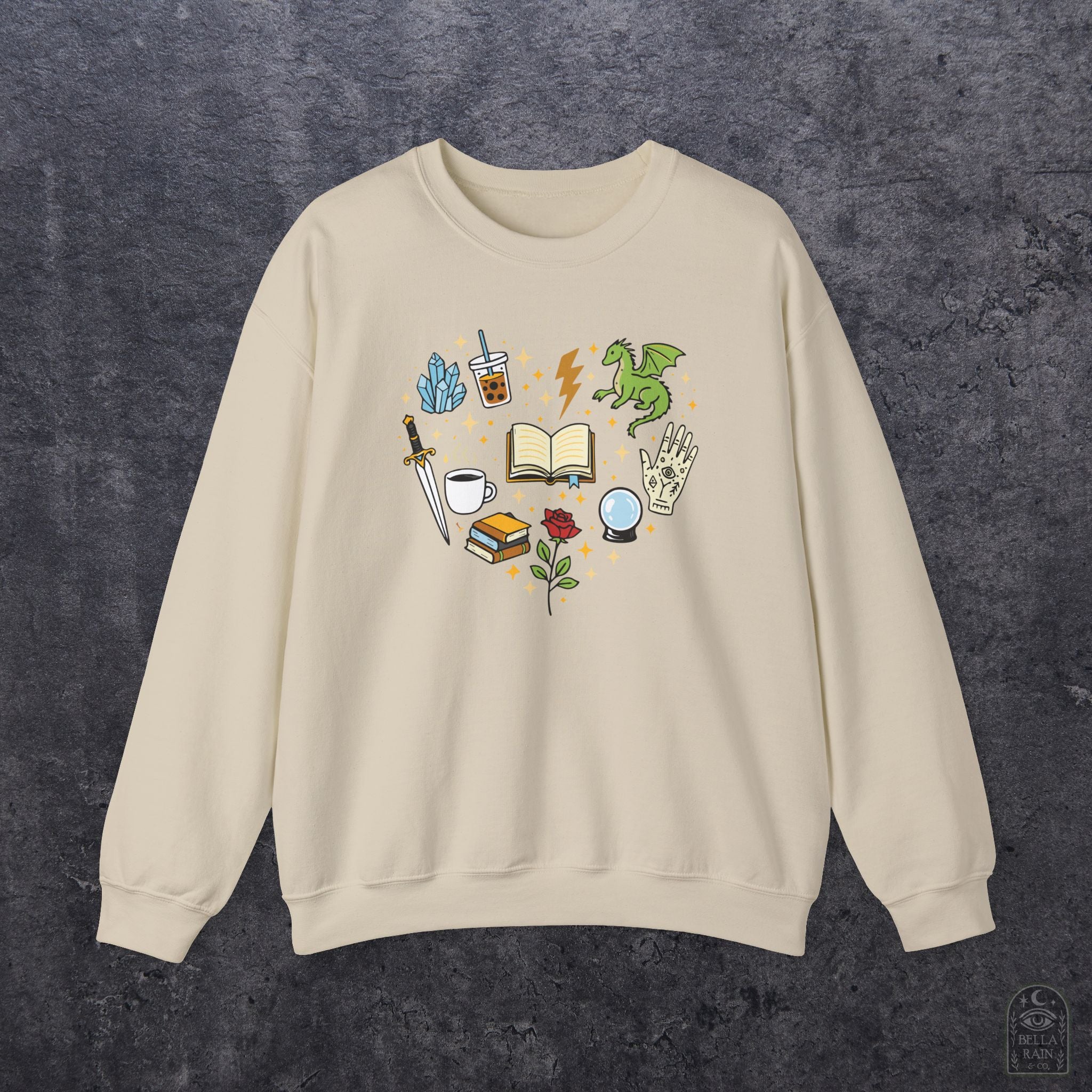 Heart Bookish Crewneck Sweatshirt