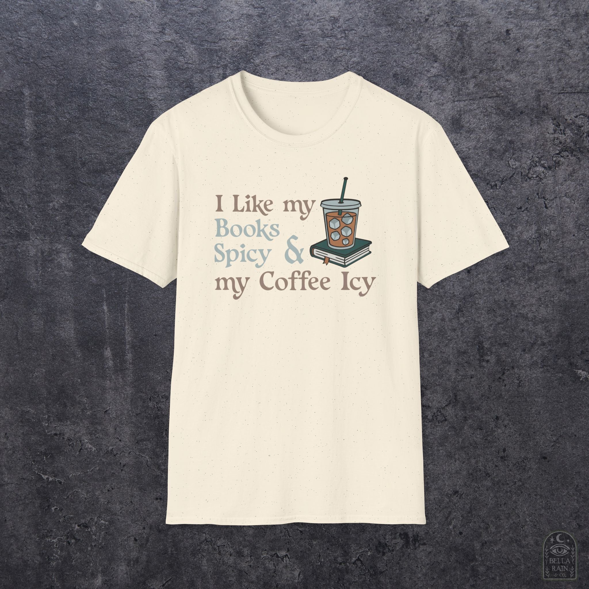 Books Spicy Coffee Icy Unisex Softstyle T-Shirt