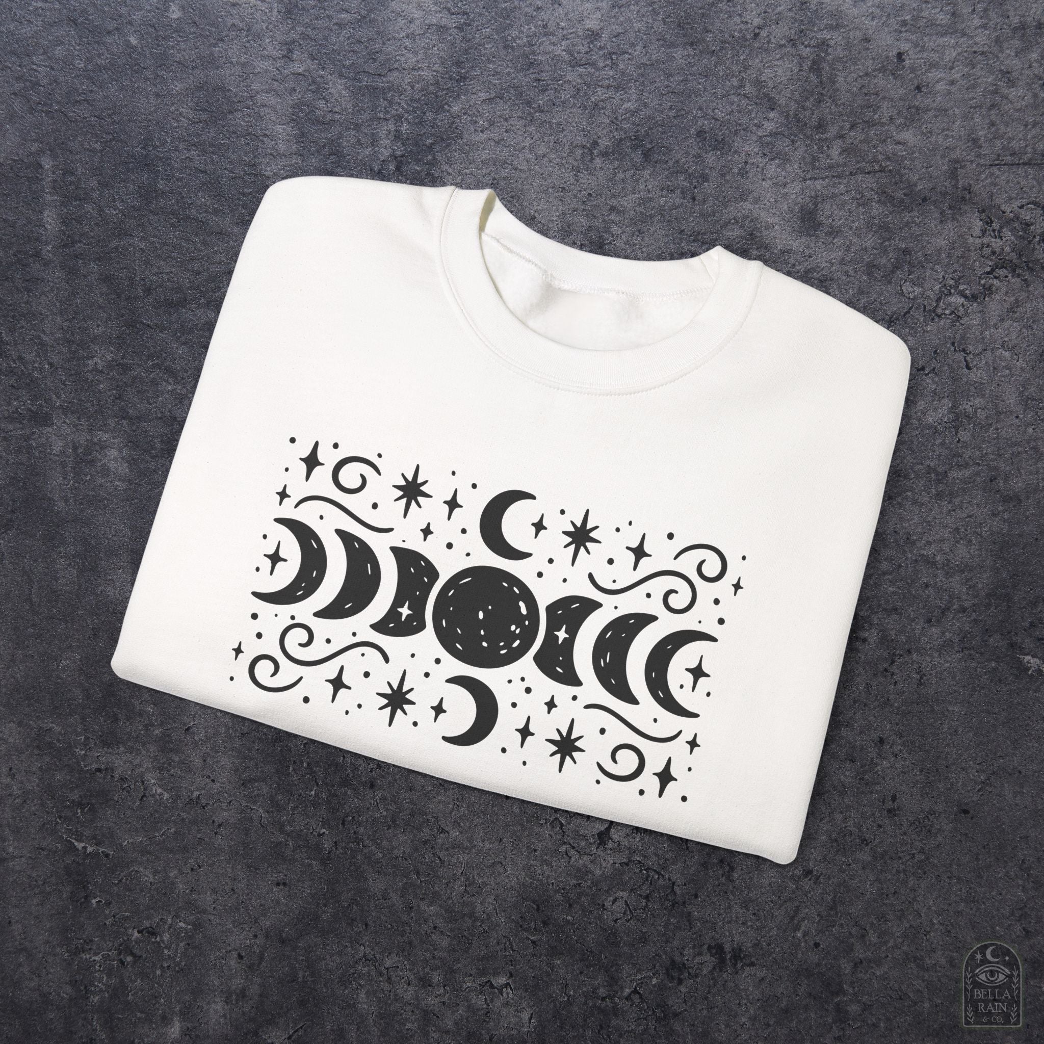 Lunar Phases Crewneck Sweatshirt