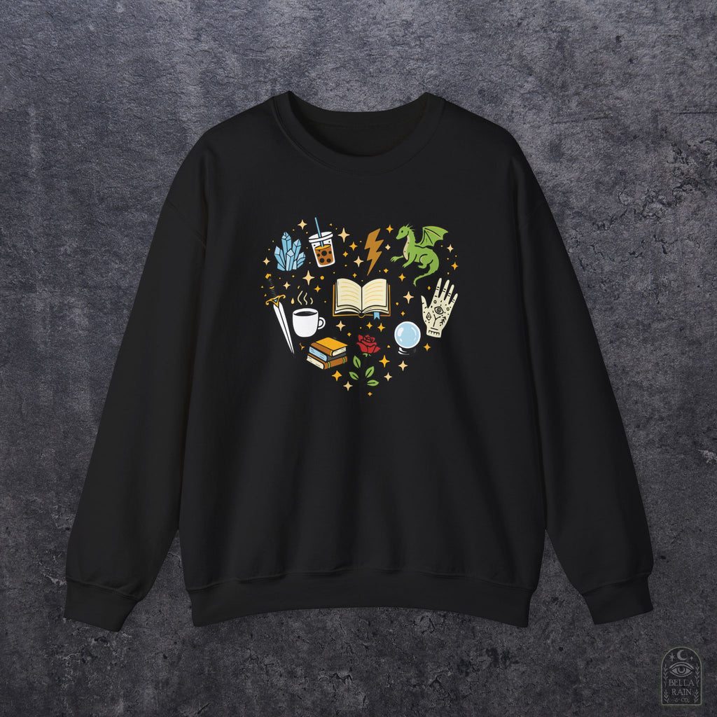Heart Bookish Crewneck Sweatshirt