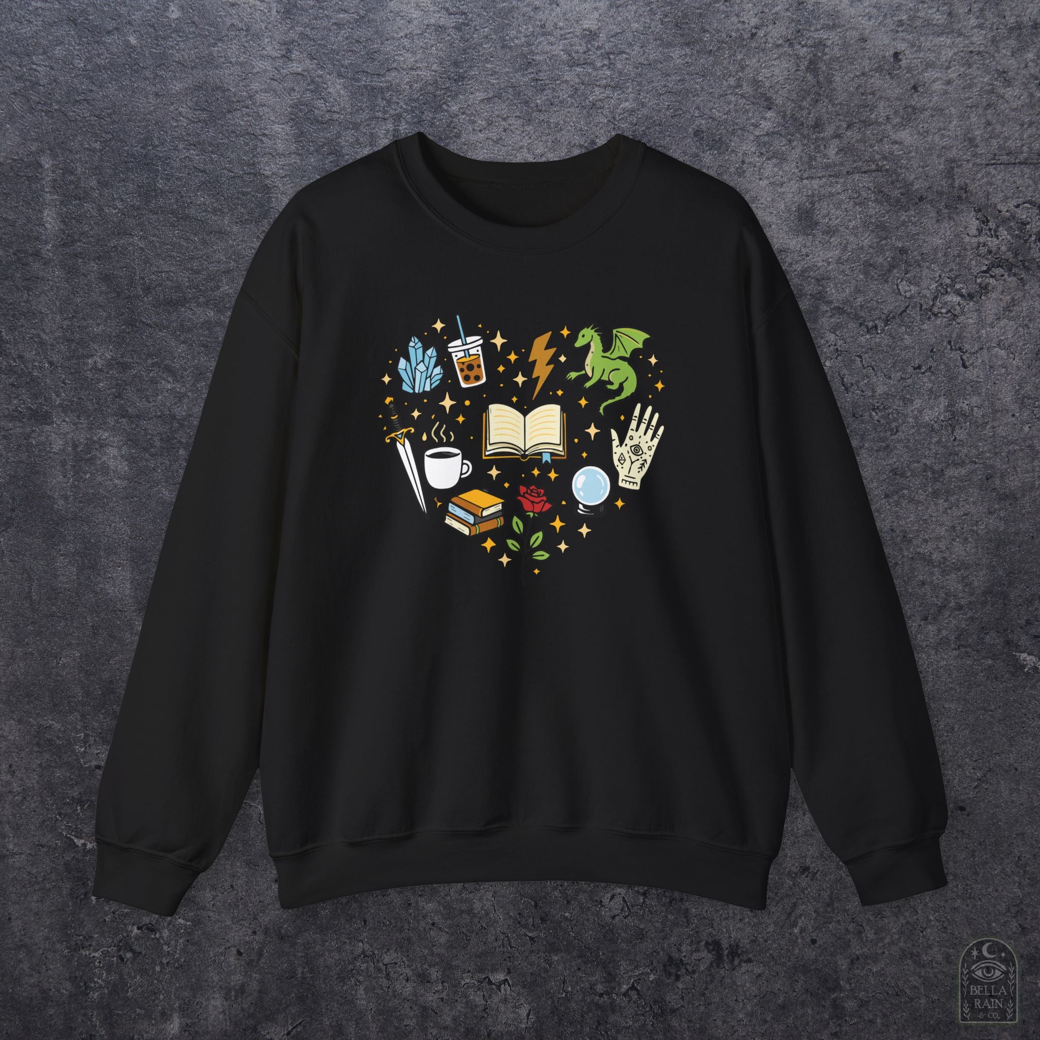 Heart Bookish Crewneck Sweatshirt