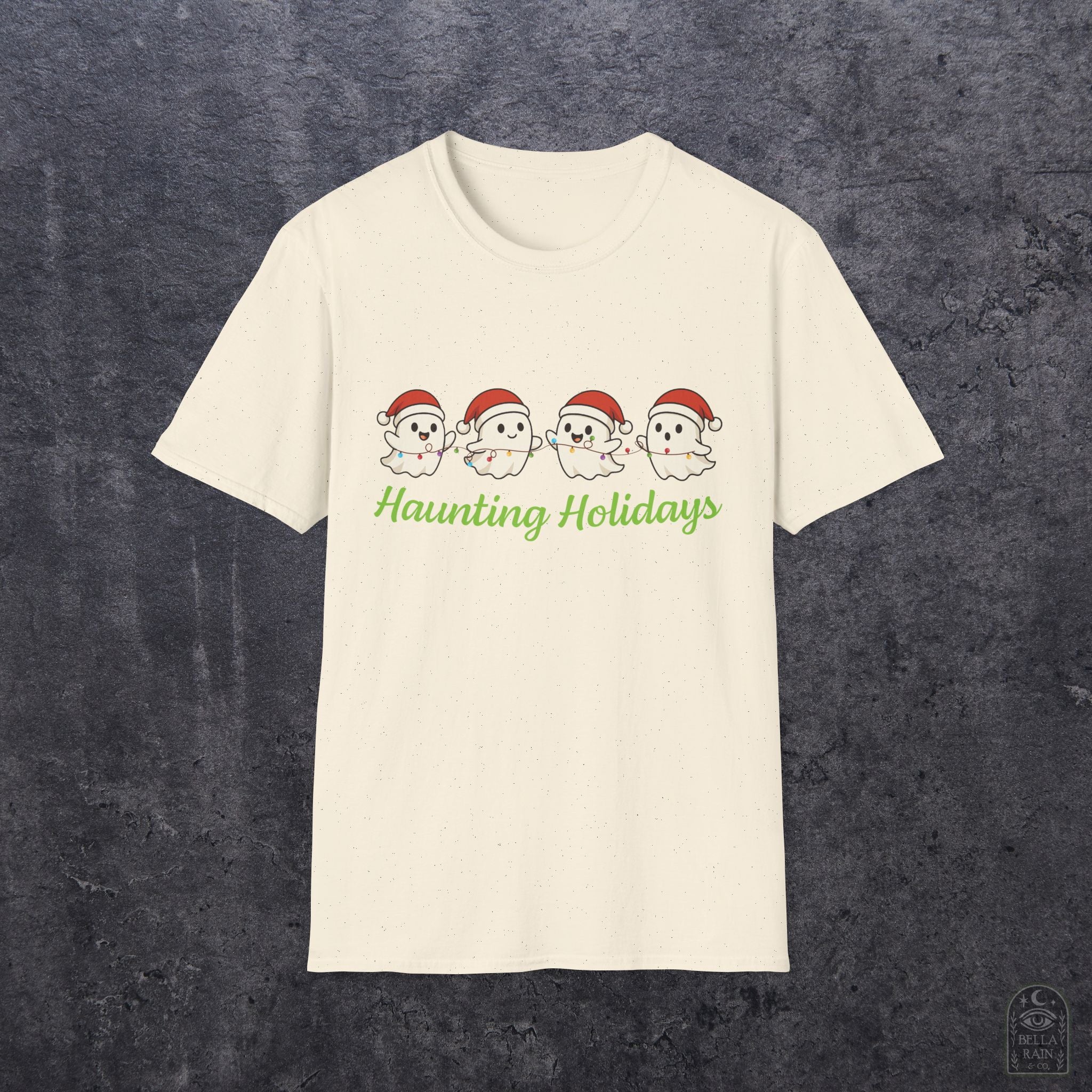 Haunting Holiday Ghosts Unisex Softstyle T-Shirt