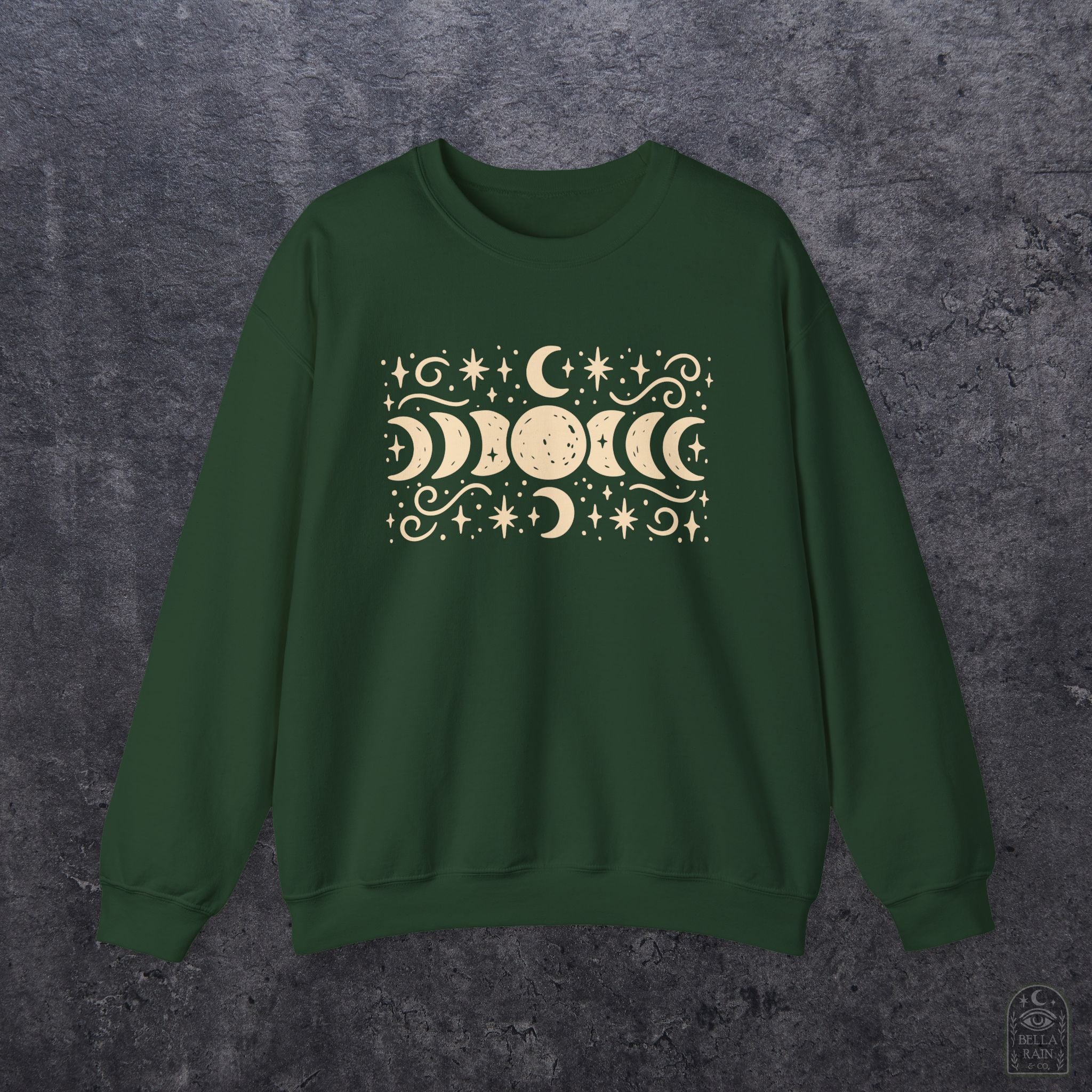 Lunar Phases Crewneck Sweatshirt
