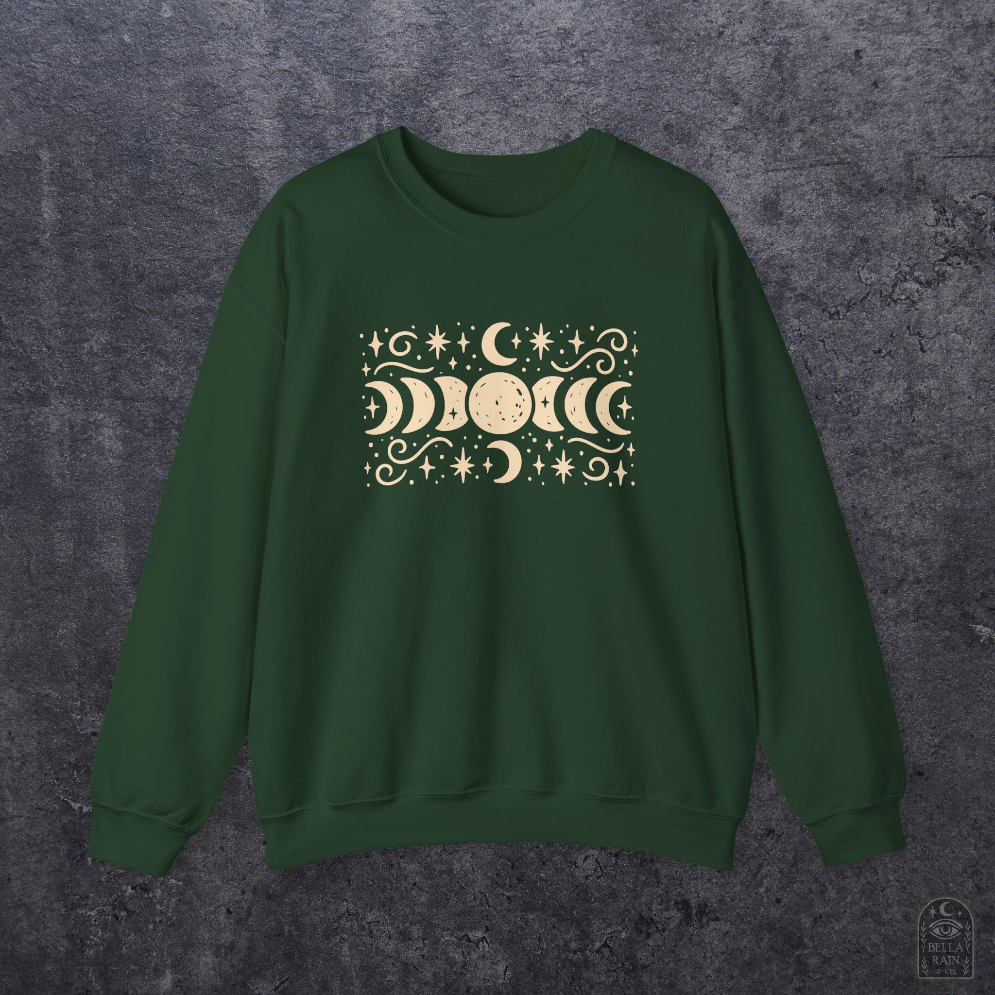 Lunar Phases Crewneck Sweatshirt