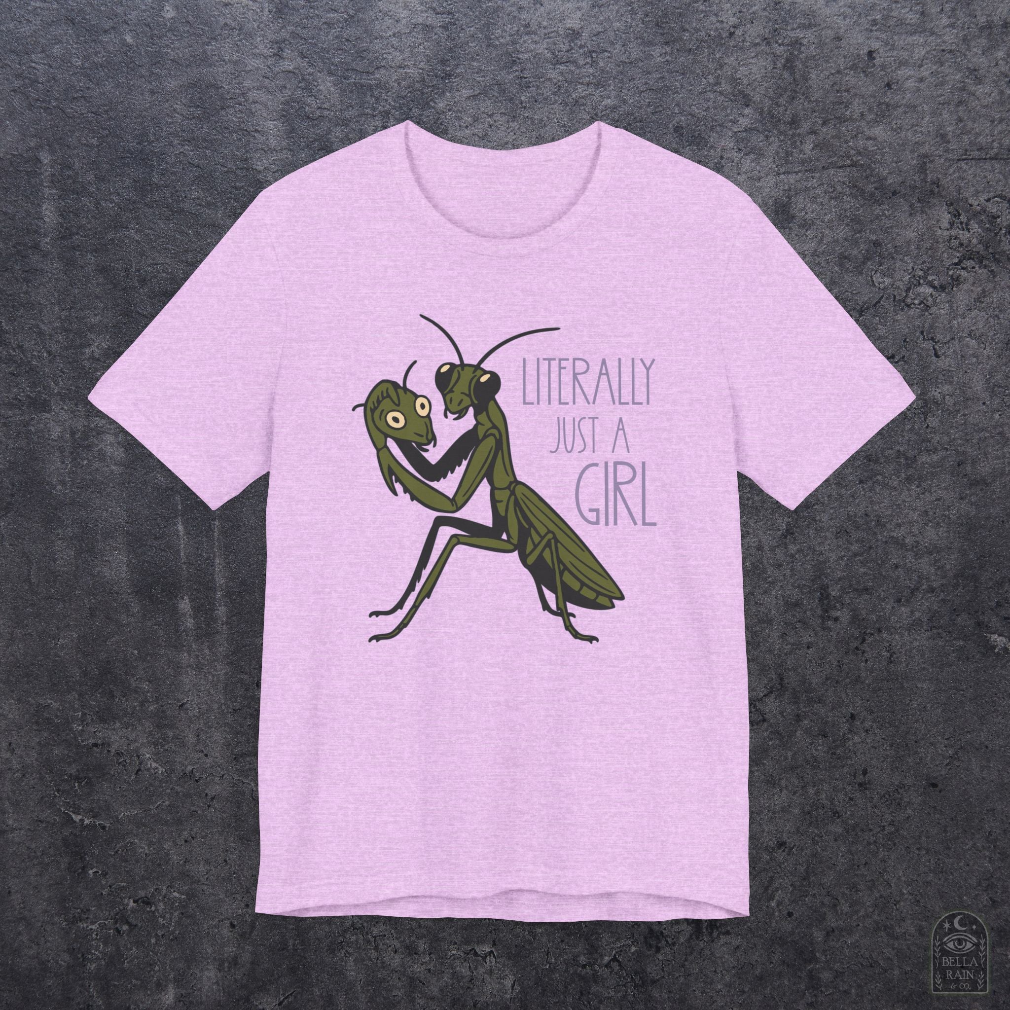 Praying Mantis Just a Girl PREMIUM T-Shirt