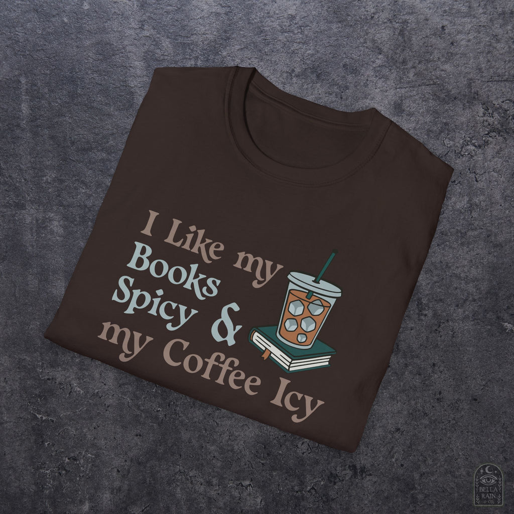 Books Spicy Coffee Icy Unisex Softstyle T-Shirt