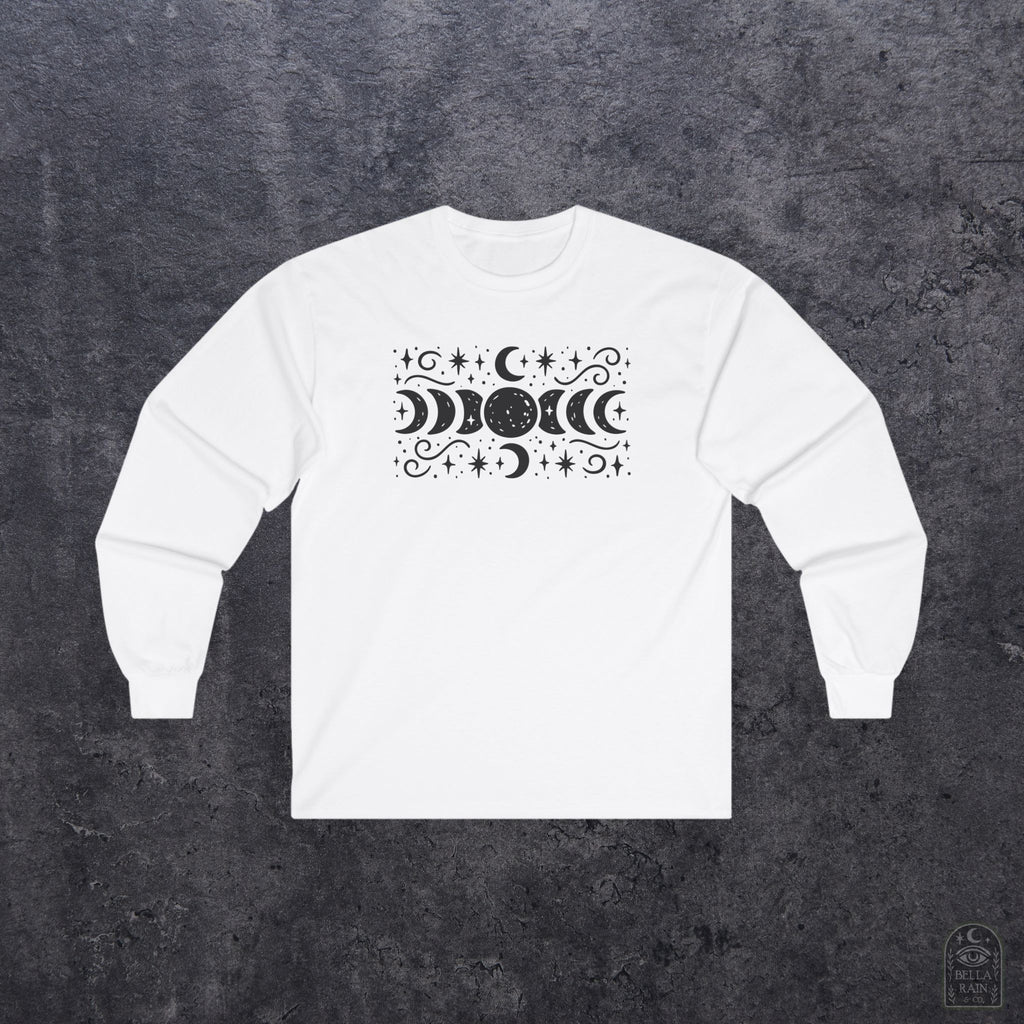 Lunar Phases Long Sleeve Tee