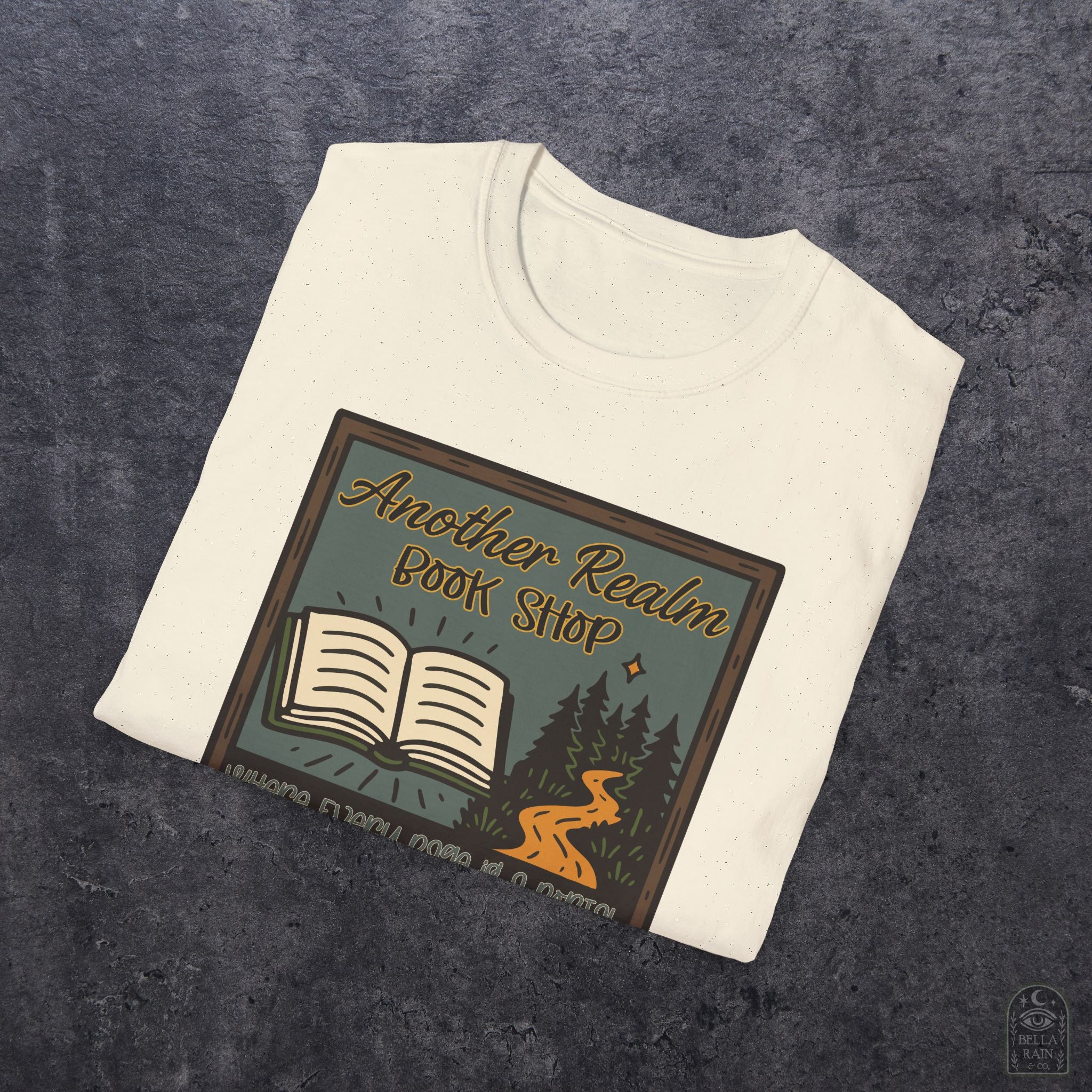 Another Realm Book Shop Unisex Softstyle T-Shirt