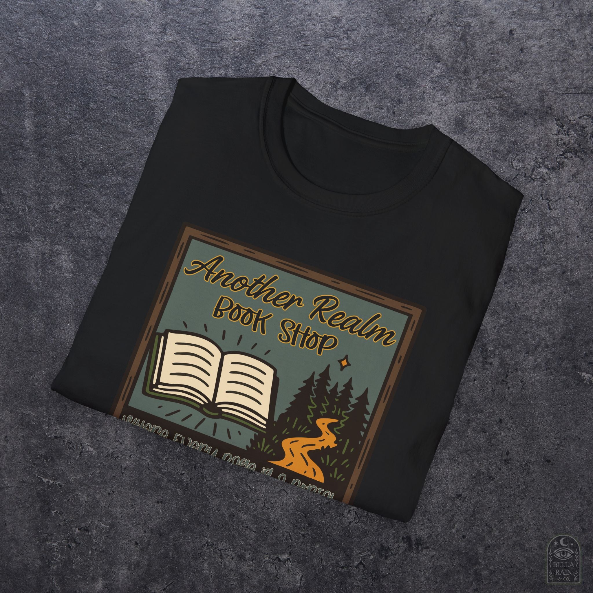 Another Realm Book Shop Unisex Softstyle T-Shirt