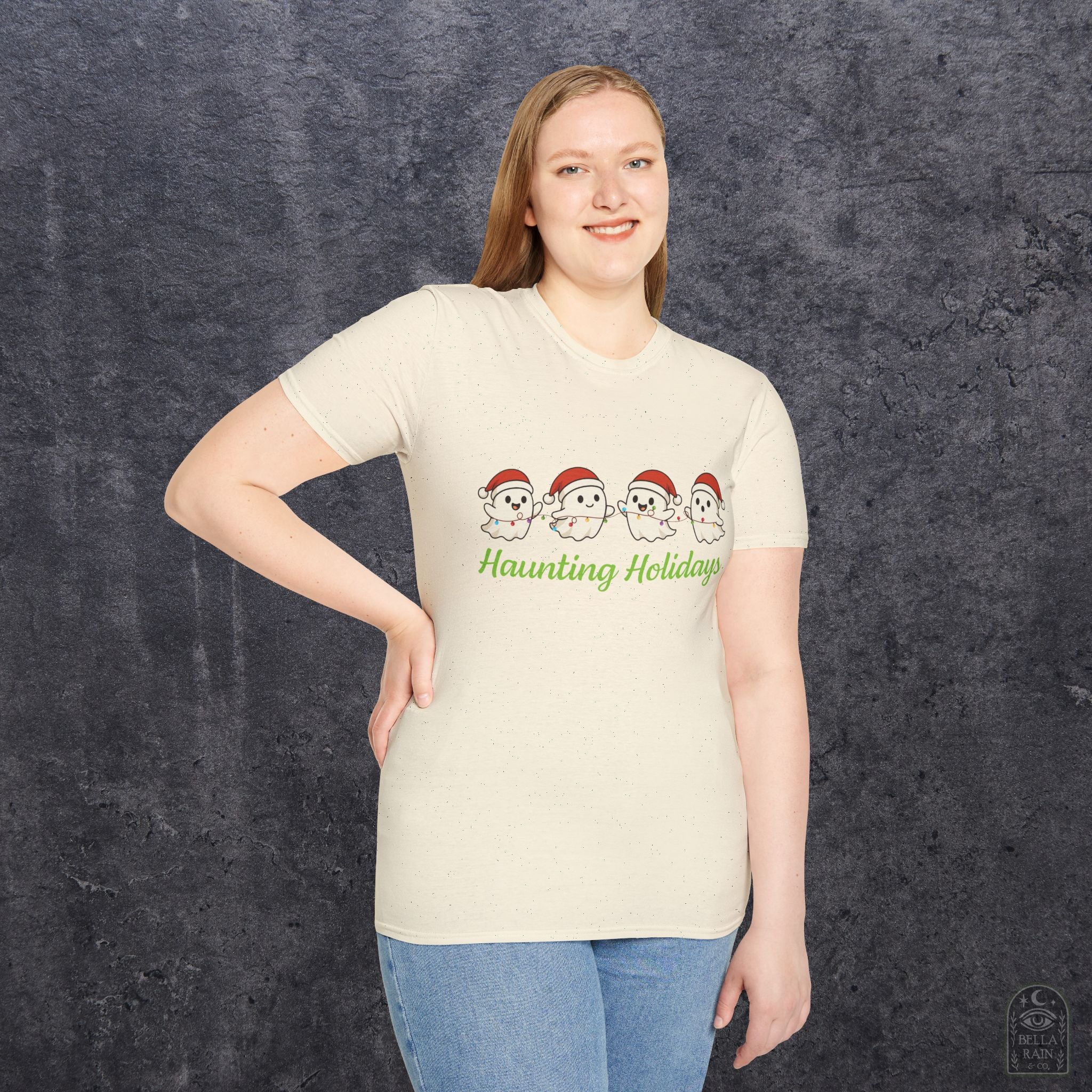 Haunting Holiday Ghosts Unisex Softstyle T-Shirt