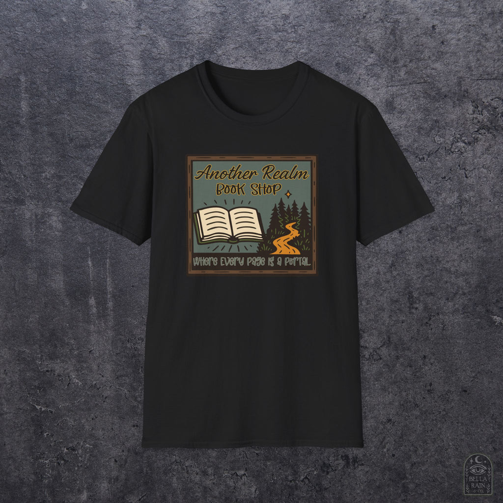 Another Realm Book Shop Unisex Softstyle T-Shirt