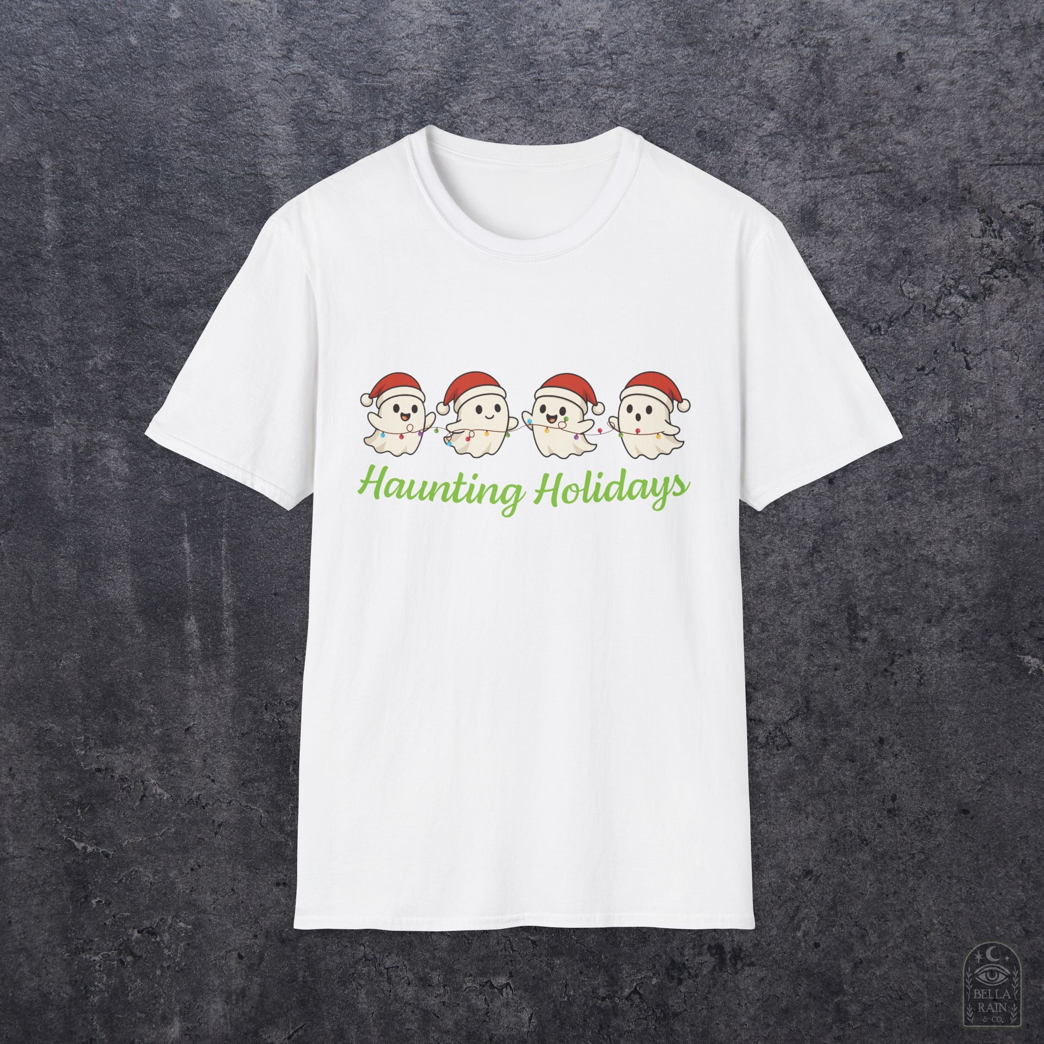 Haunting Holiday Ghosts Unisex Softstyle T-Shirt