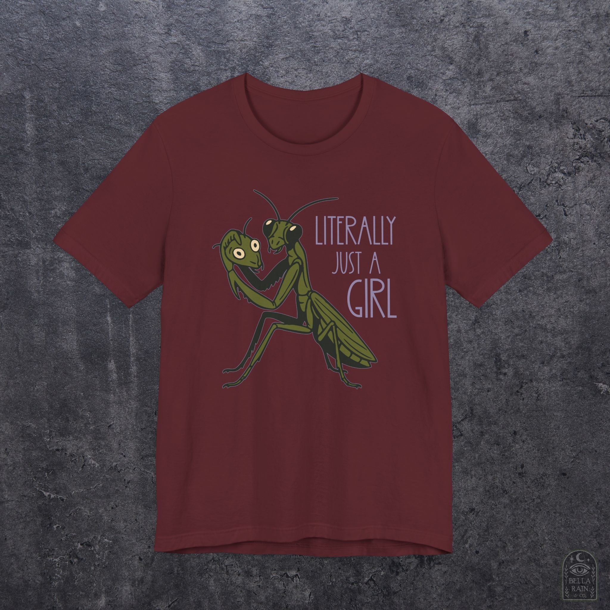 Praying Mantis Just a Girl PREMIUM T-Shirt