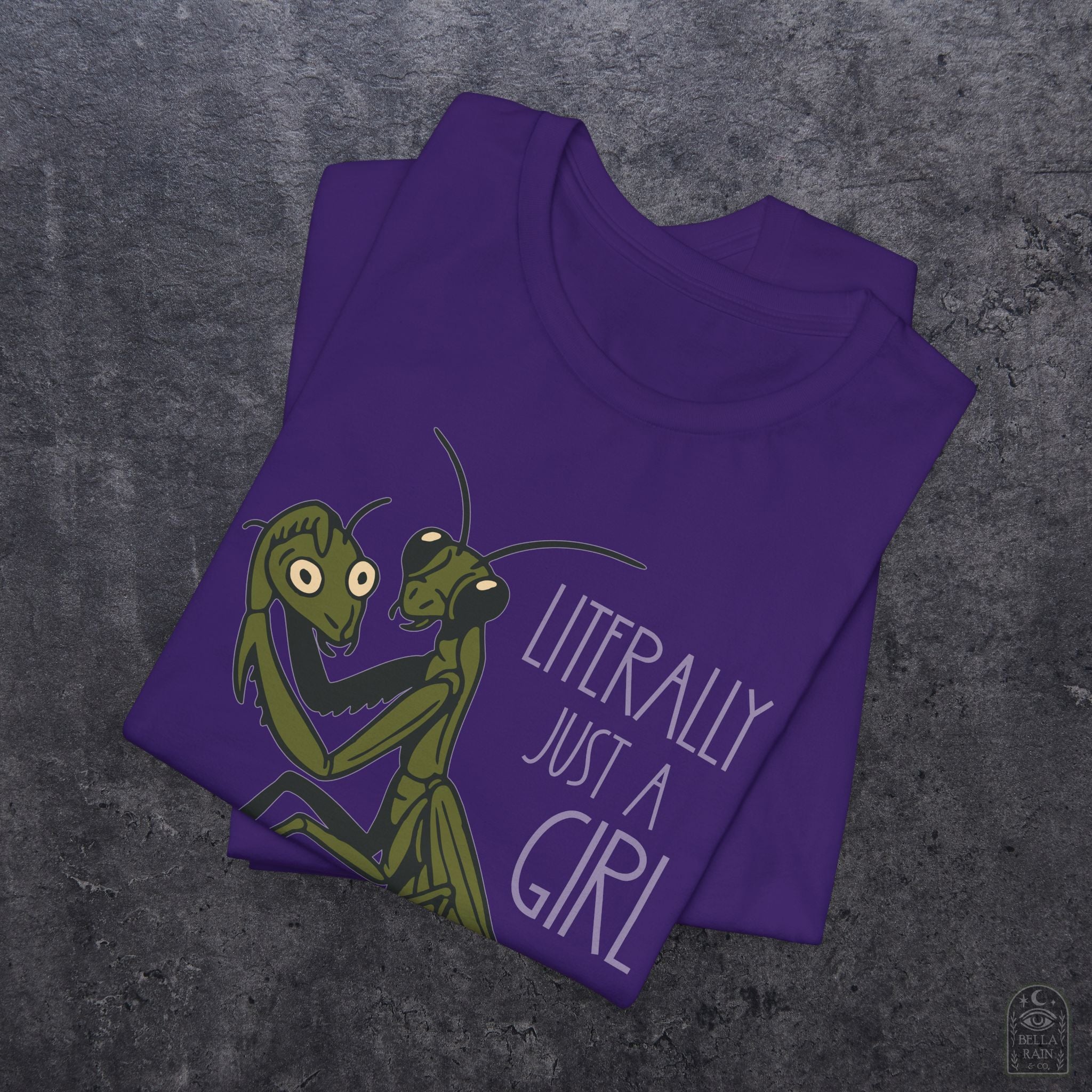 Praying Mantis Just a Girl PREMIUM T-Shirt