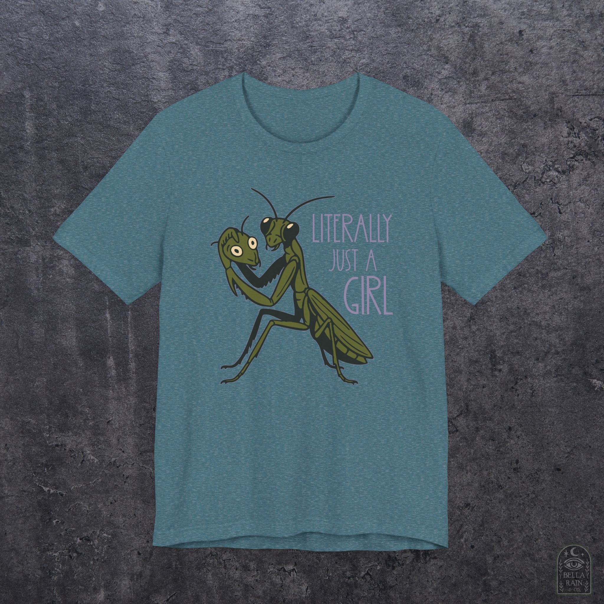 Praying Mantis Just a Girl PREMIUM T-Shirt