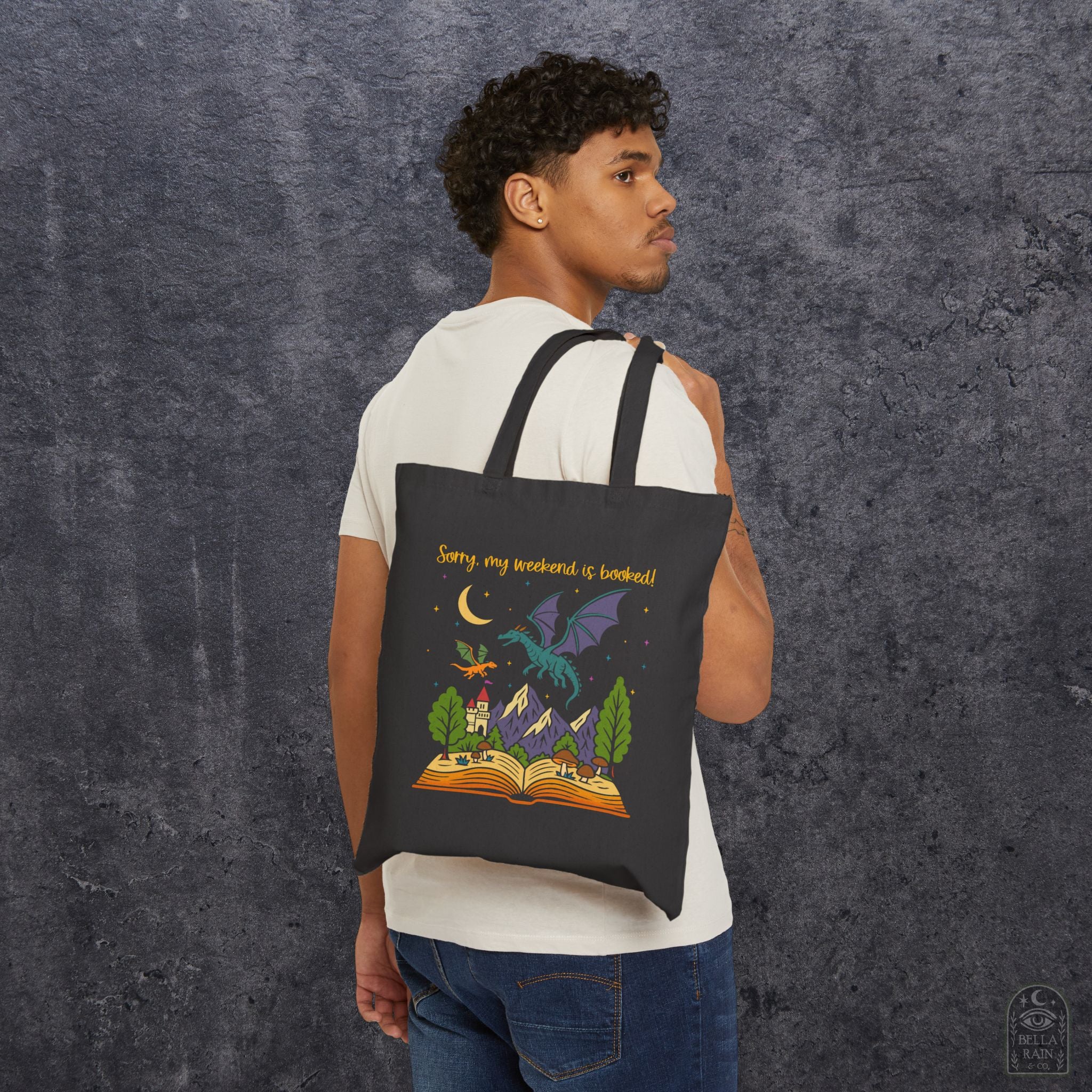 My Weekend is Booked Cotton Canvas Tote