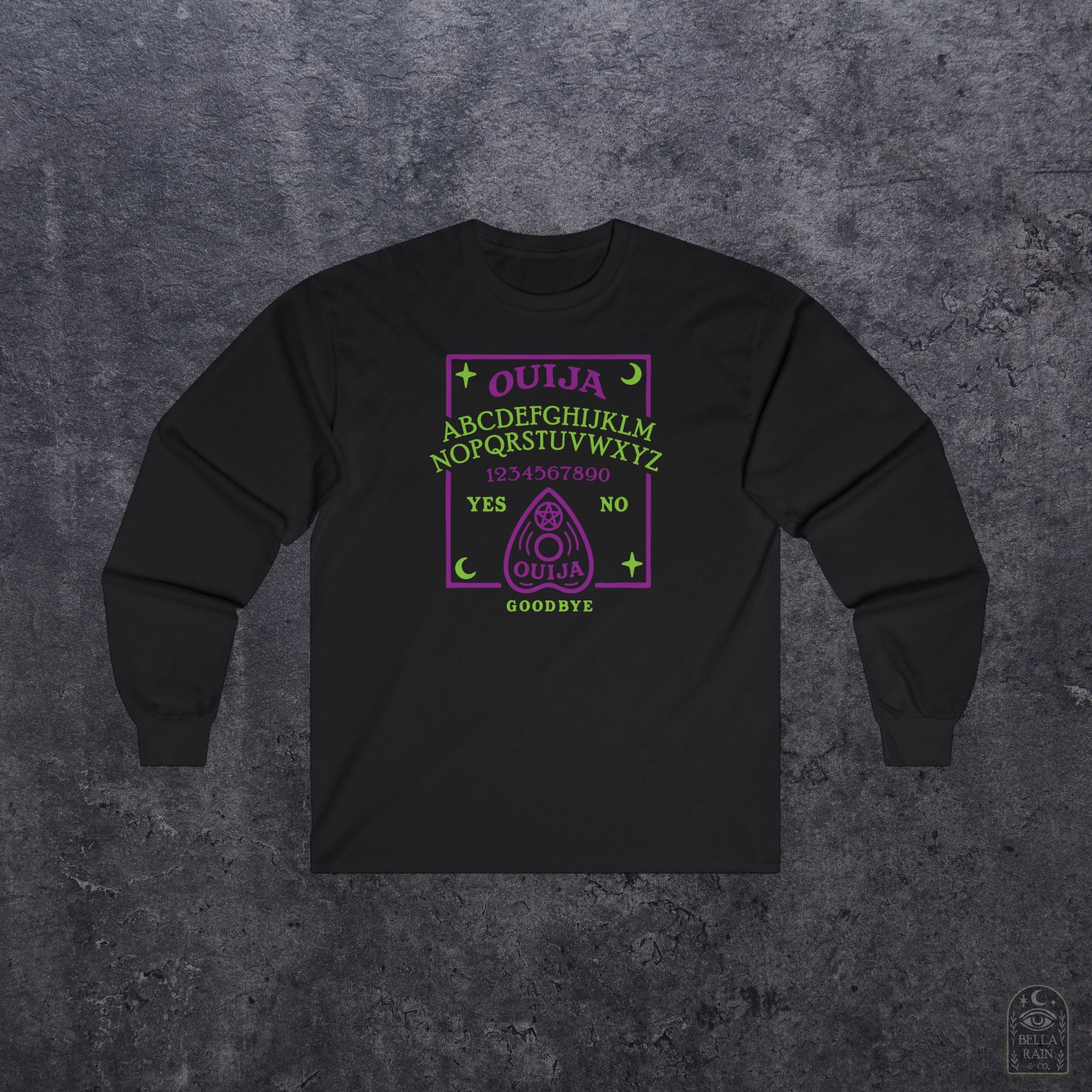 Ouija Board Long Sleeve Tee - Unisex Cotton Shirt
