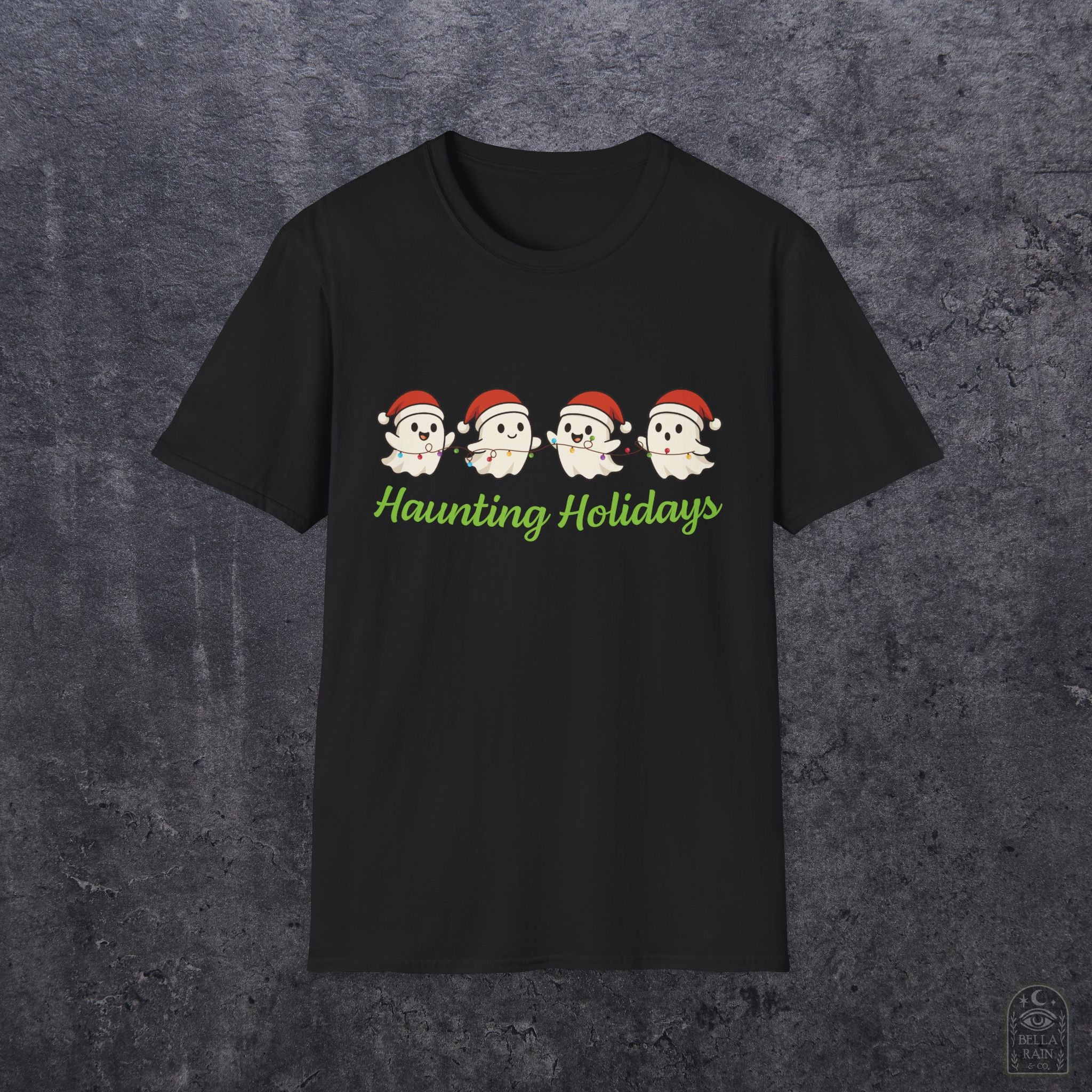 Haunting Holiday Ghosts Unisex Softstyle T-Shirt