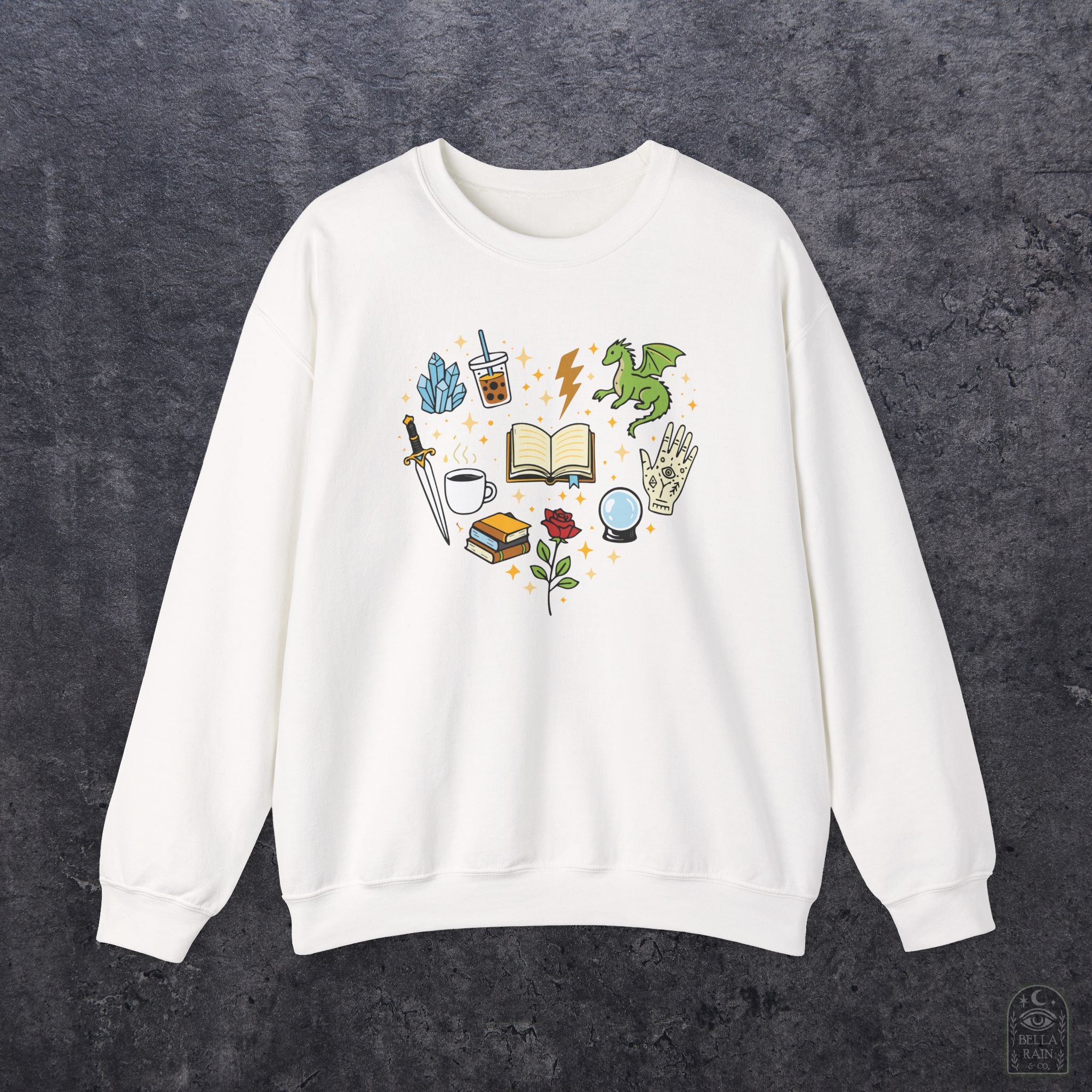 Heart Bookish Crewneck Sweatshirt