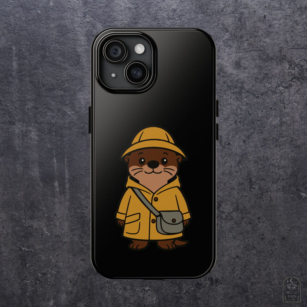 Otter in Raincoat Tough Phone Case