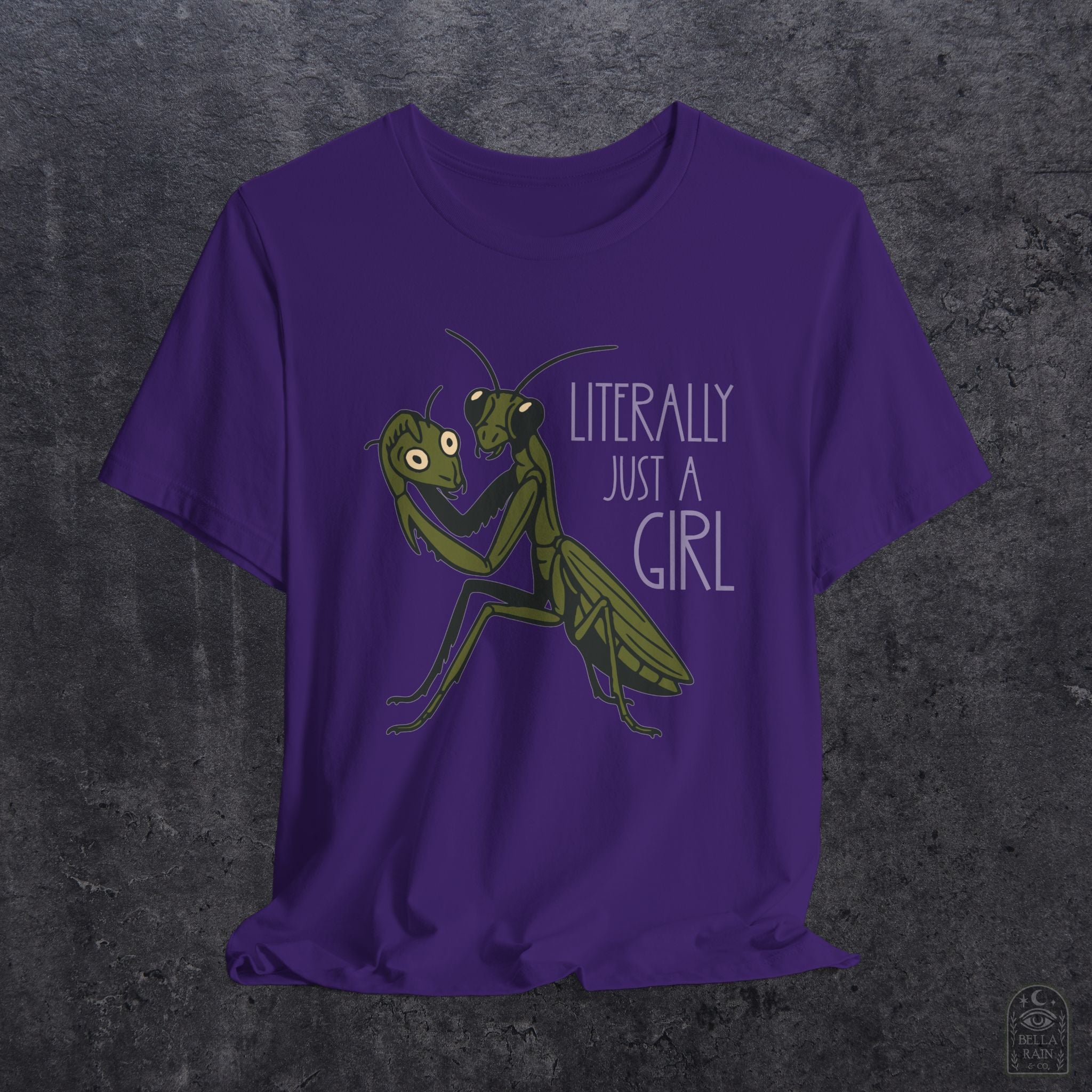 Praying Mantis Just a Girl PREMIUM T-Shirt