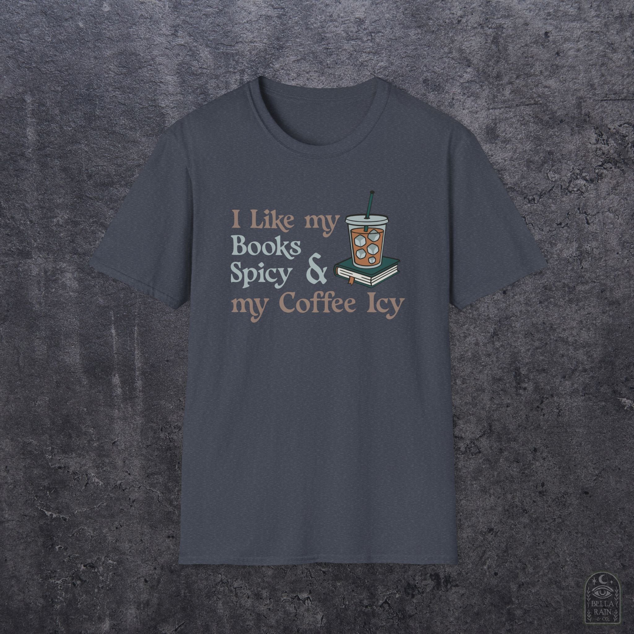 Books Spicy Coffee Icy Unisex Softstyle T-Shirt