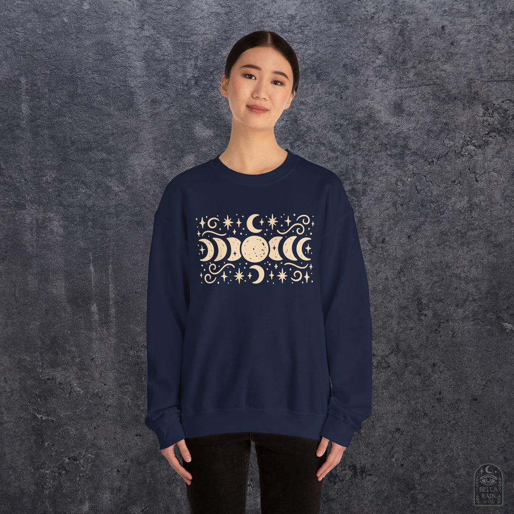 Lunar Phases Crewneck Sweatshirt