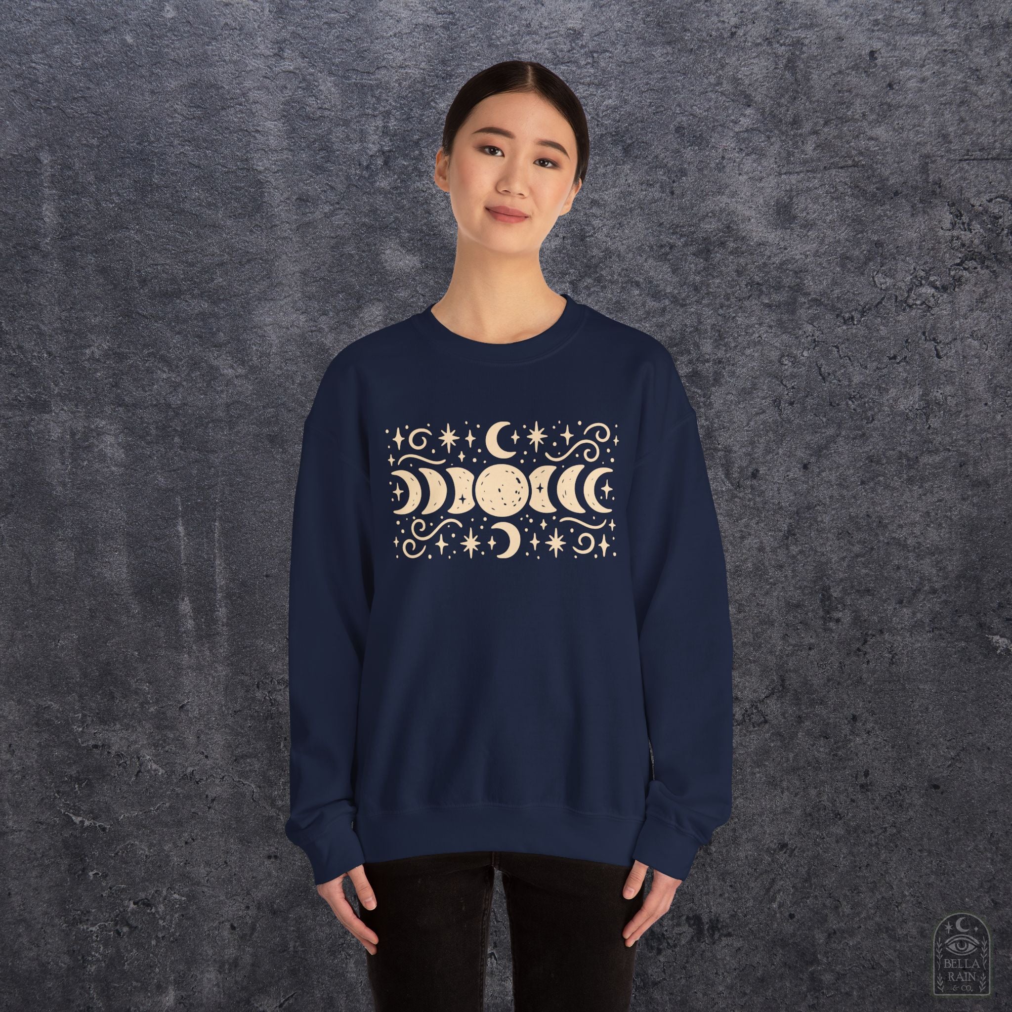 Lunar Phases Crewneck Sweatshirt