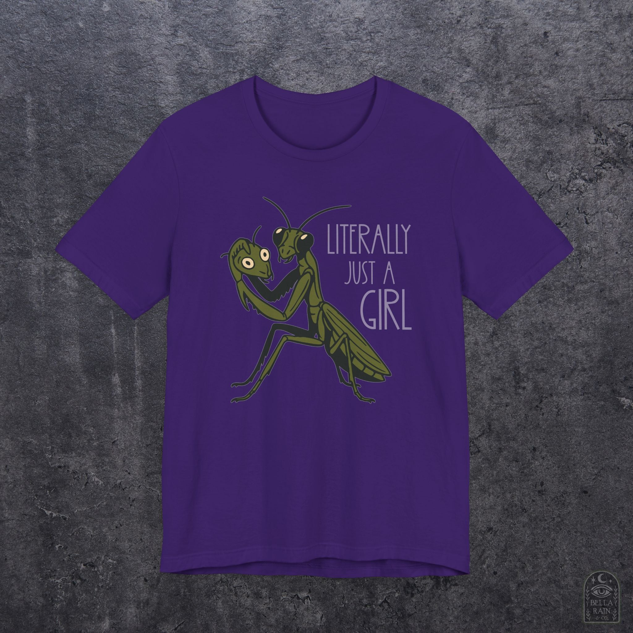 Praying Mantis Just a Girl PREMIUM T-Shirt