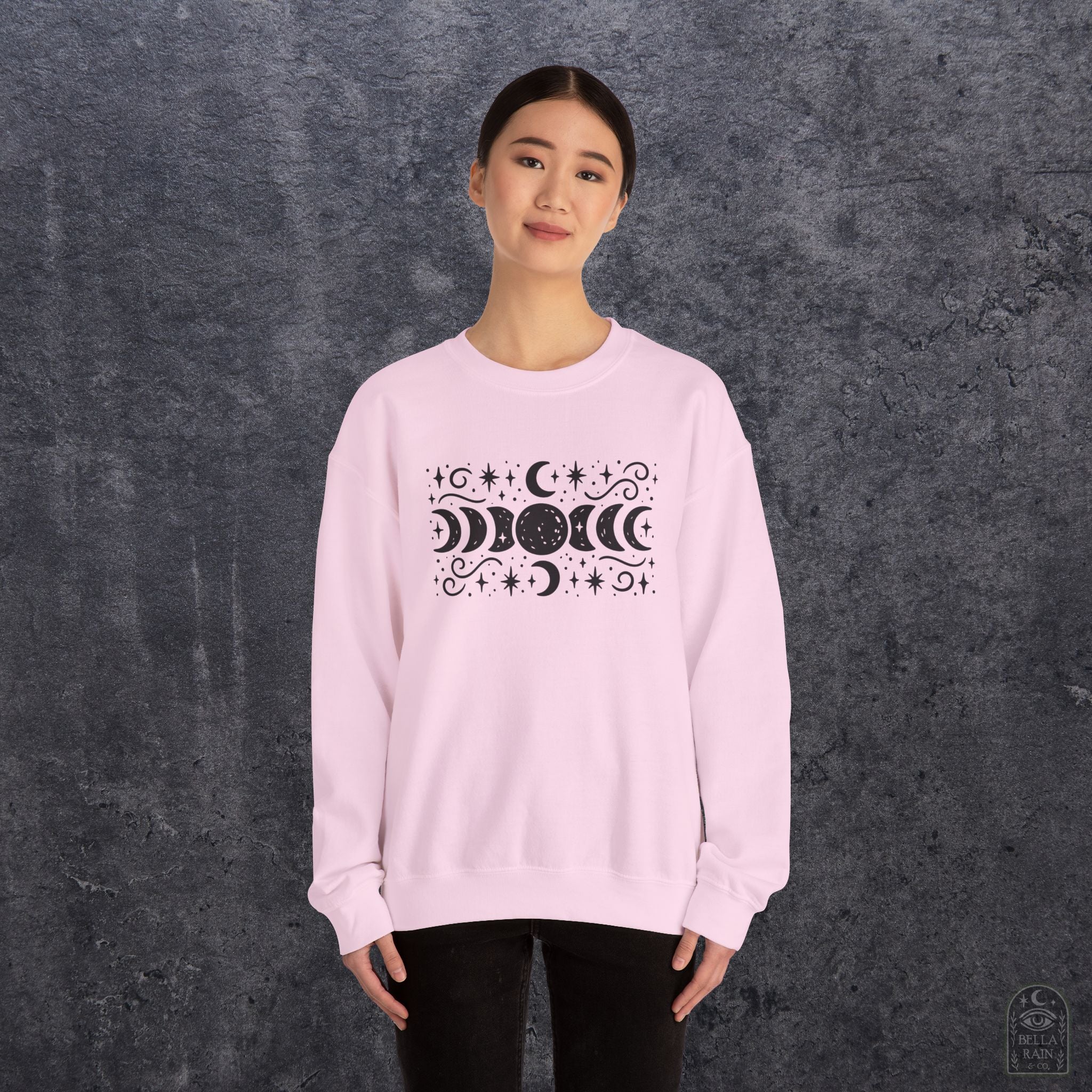Lunar Phases Crewneck Sweatshirt