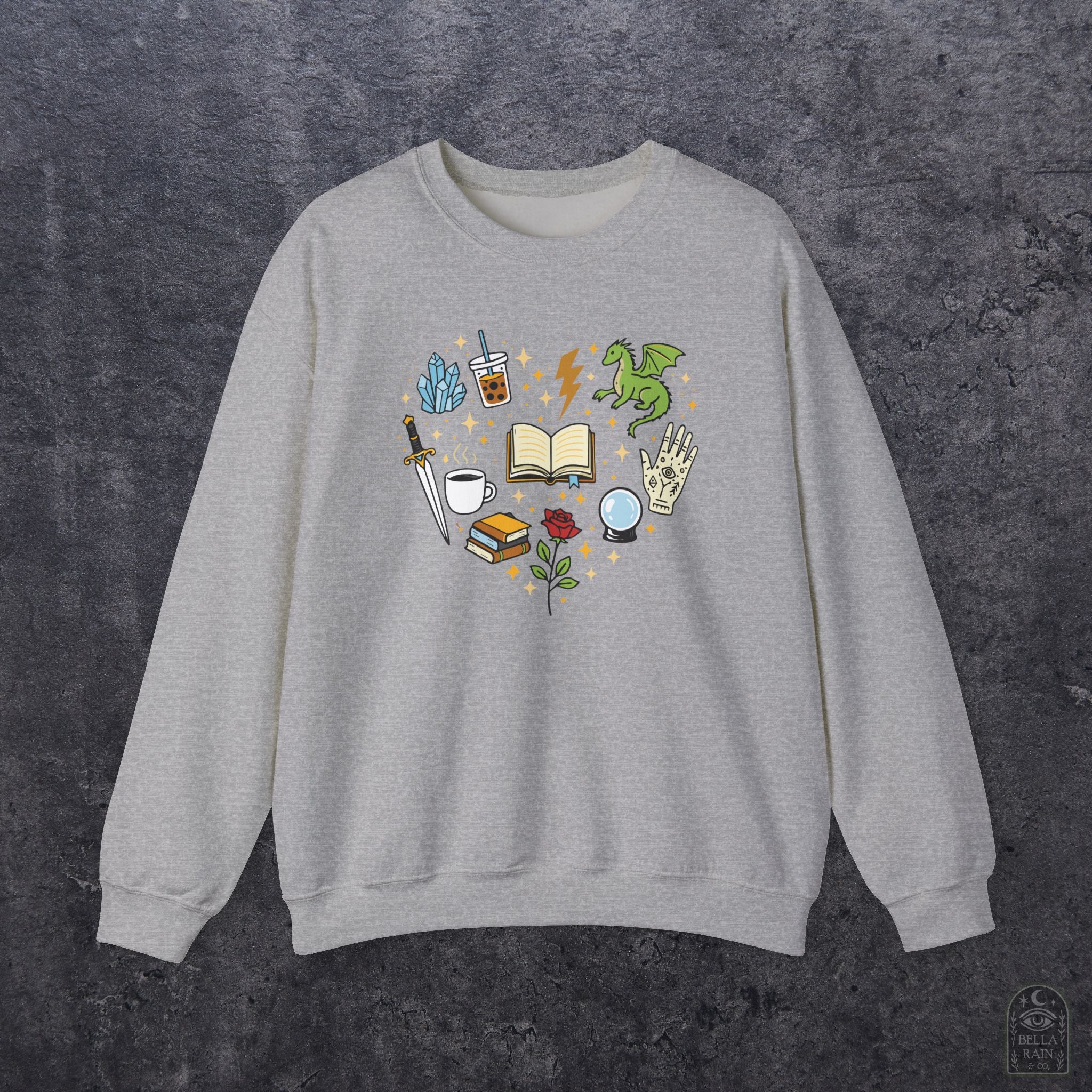 Heart Bookish Crewneck Sweatshirt