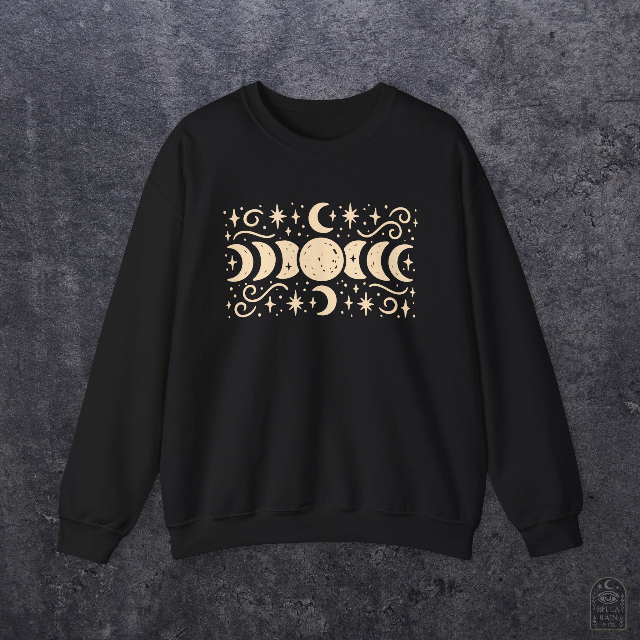 Lunar Phases Crewneck Sweatshirt