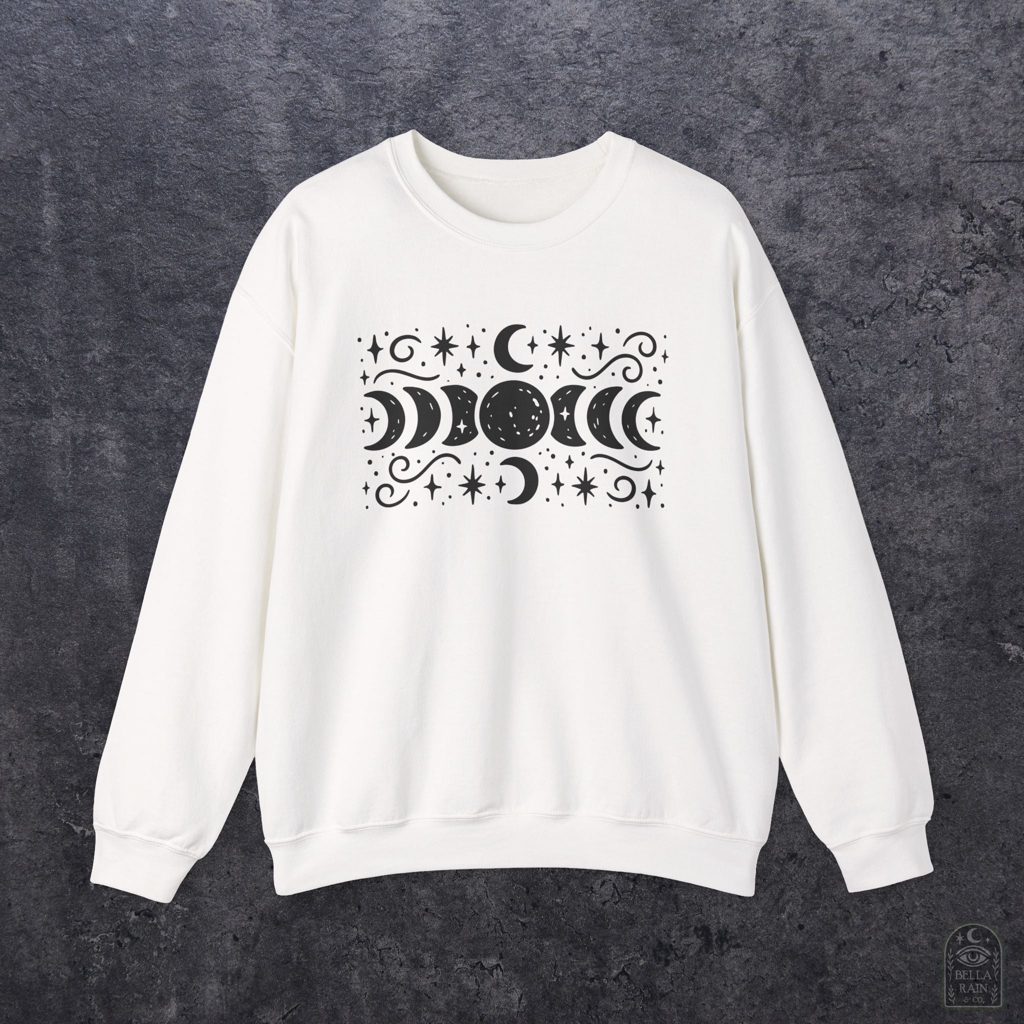 Lunar Phases Crewneck Sweatshirt