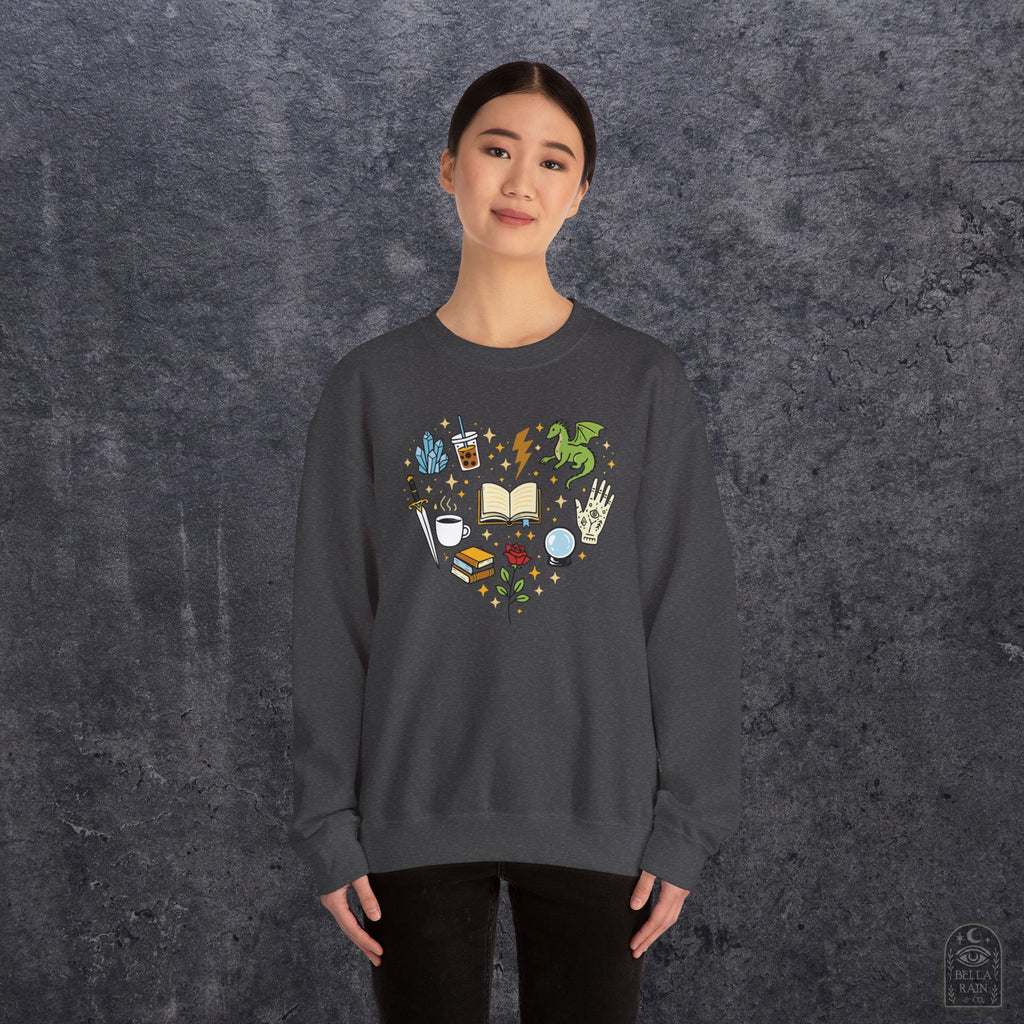 Heart Bookish Crewneck Sweatshirt