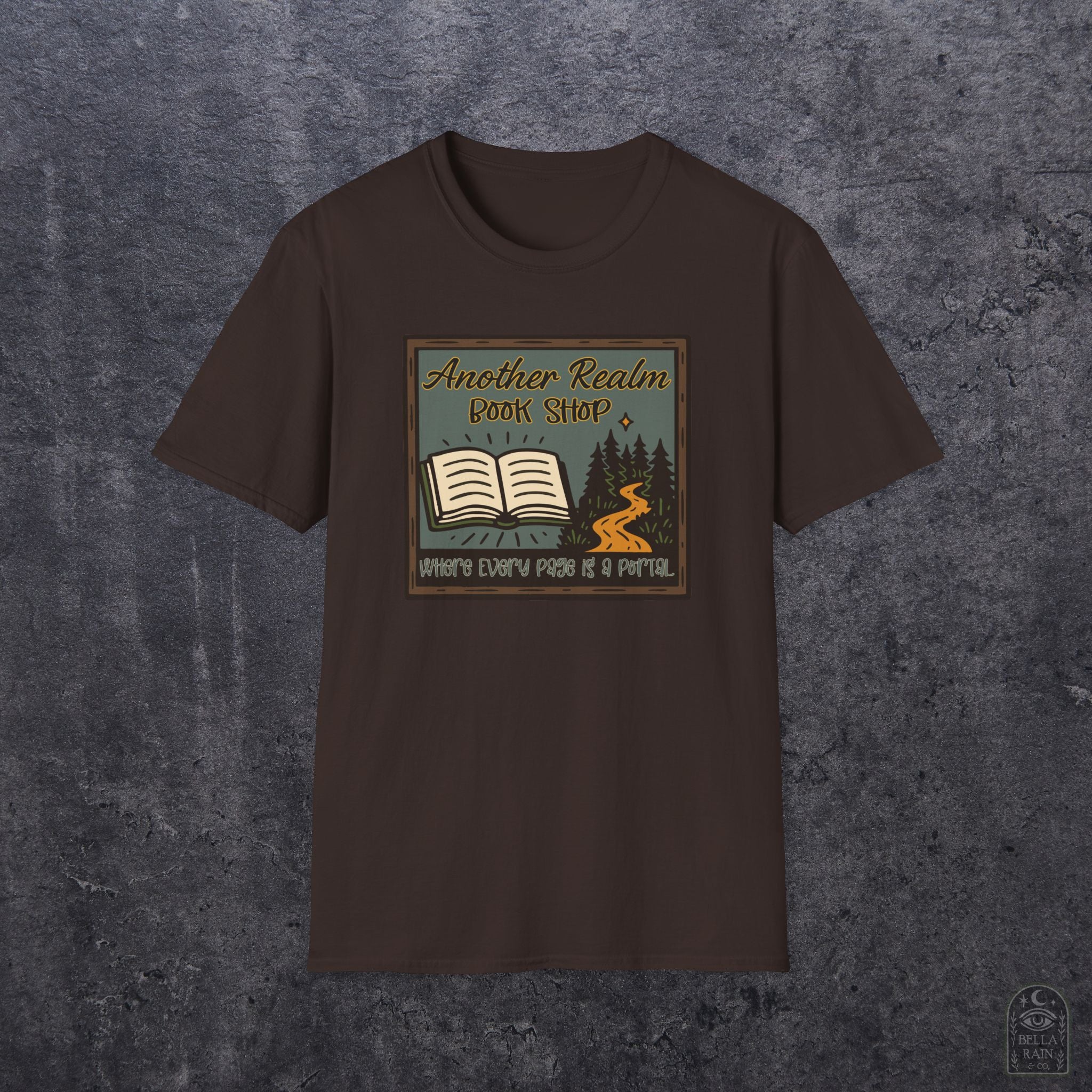 Another Realm Book Shop Unisex Softstyle T-Shirt
