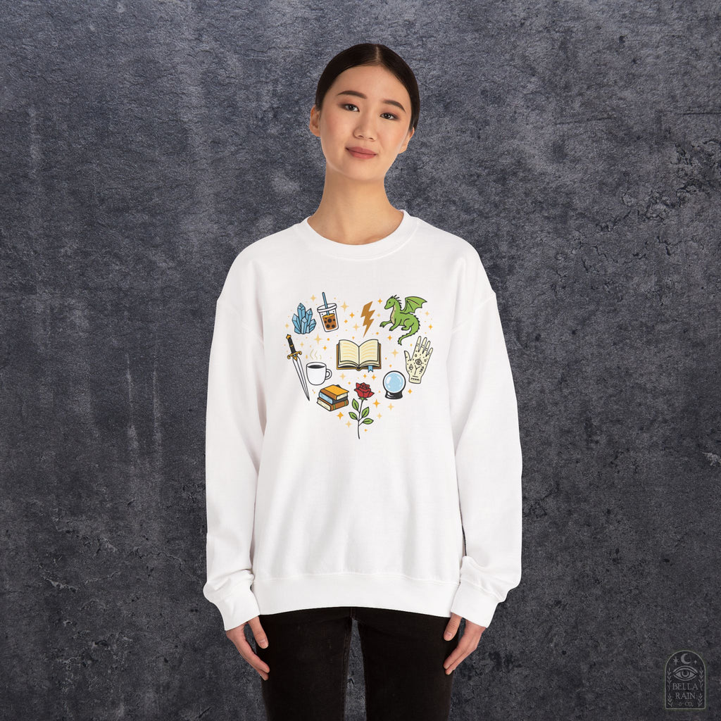 Heart Bookish Crewneck Sweatshirt