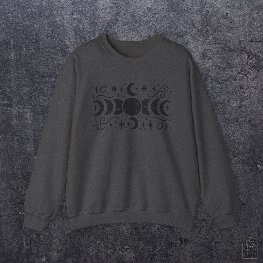 Lunar Phases Crewneck Sweatshirt
