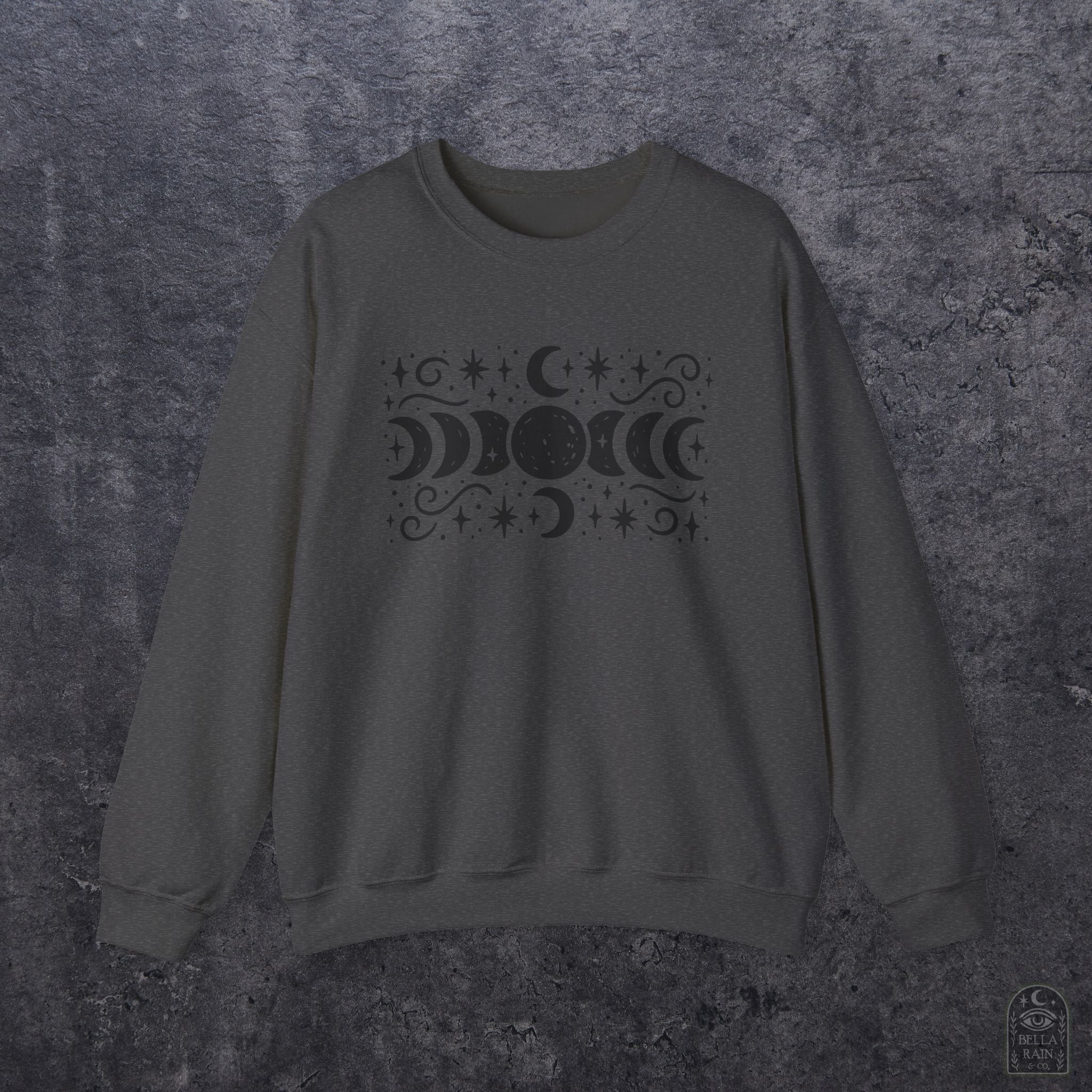 Lunar Phases Crewneck Sweatshirt