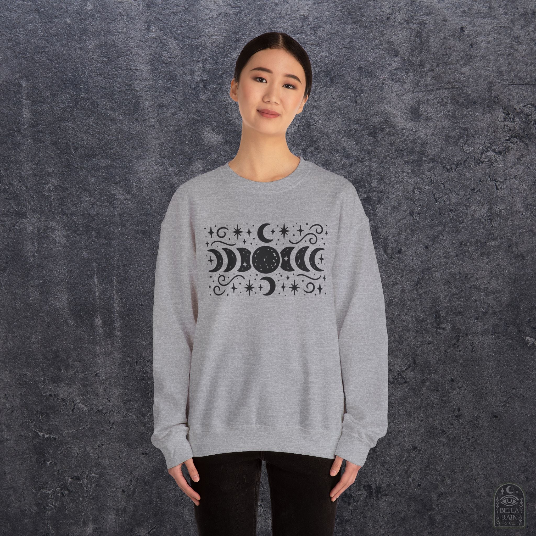 Lunar Phases Crewneck Sweatshirt