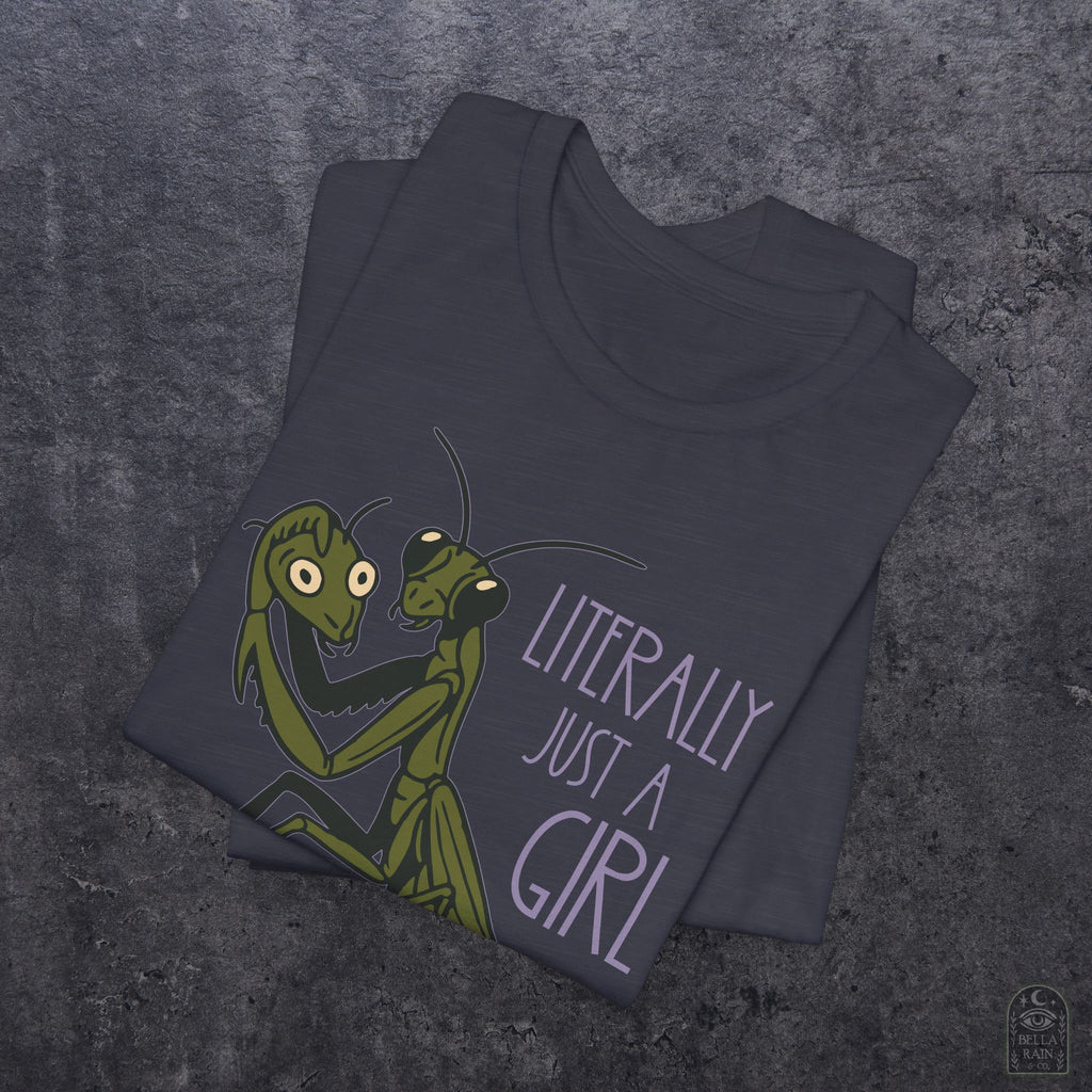 Praying Mantis Just a Girl PREMIUM T-Shirt