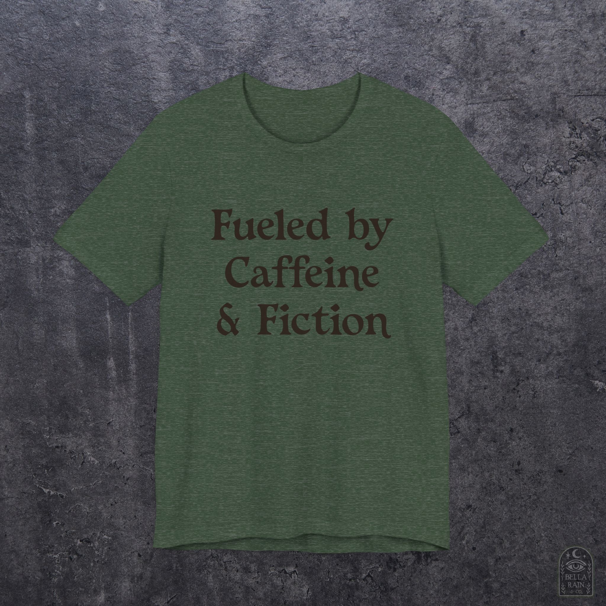 Fueled by Caffeine & Fiction PREMIUM T-Shirt