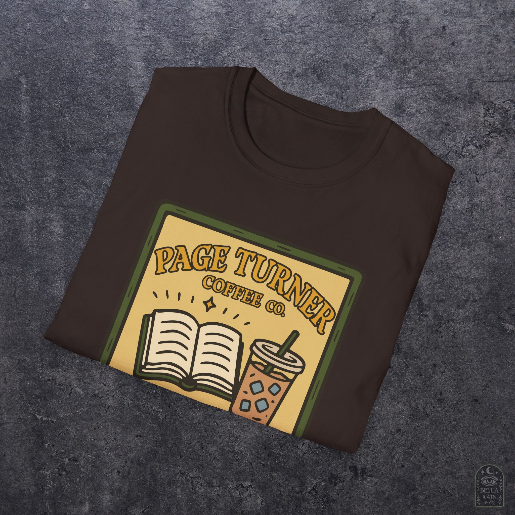 Page Turner Coffee Co Unisex Softstyle T-Shirt