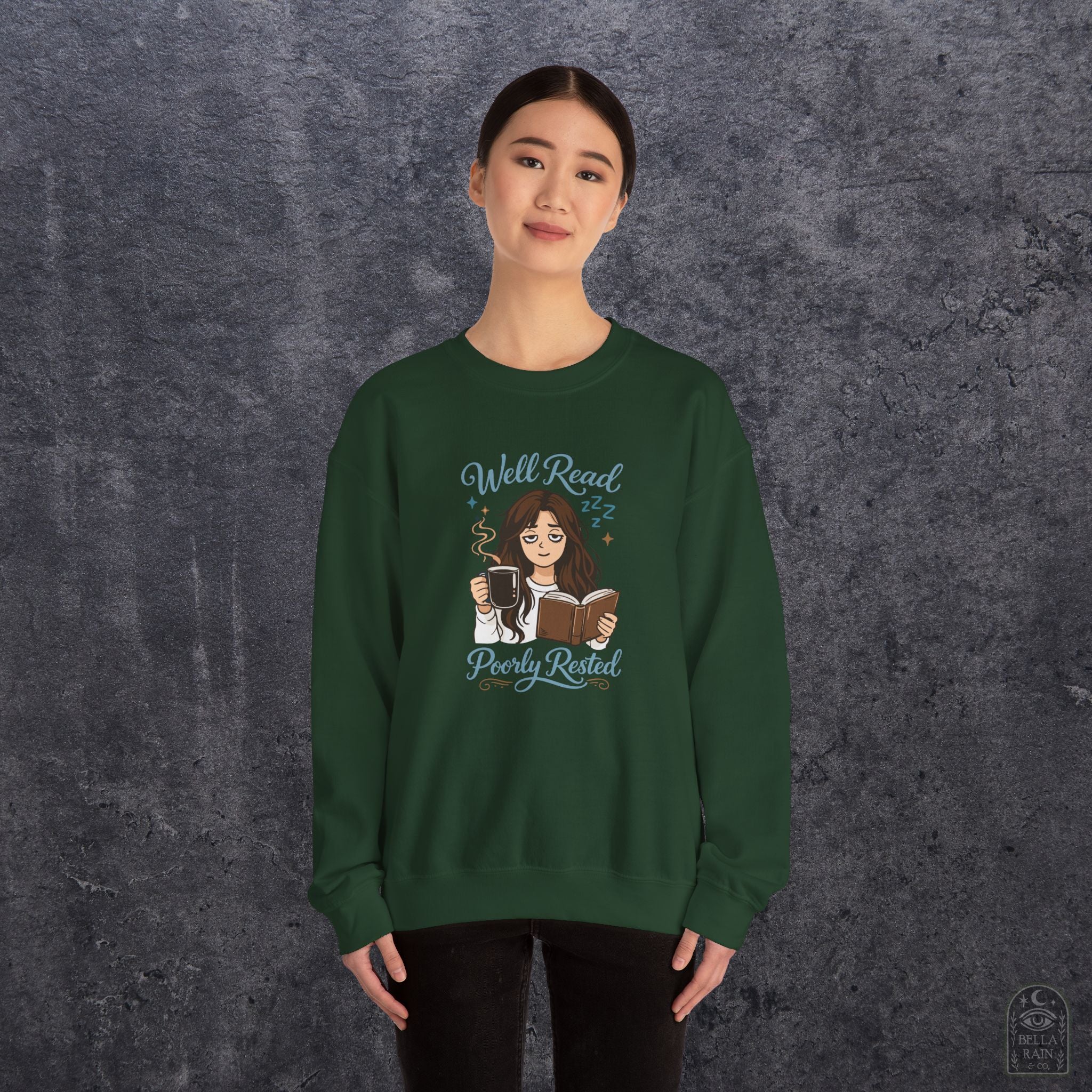 Well Read Poorly Rested Crewneck Sweatshirt