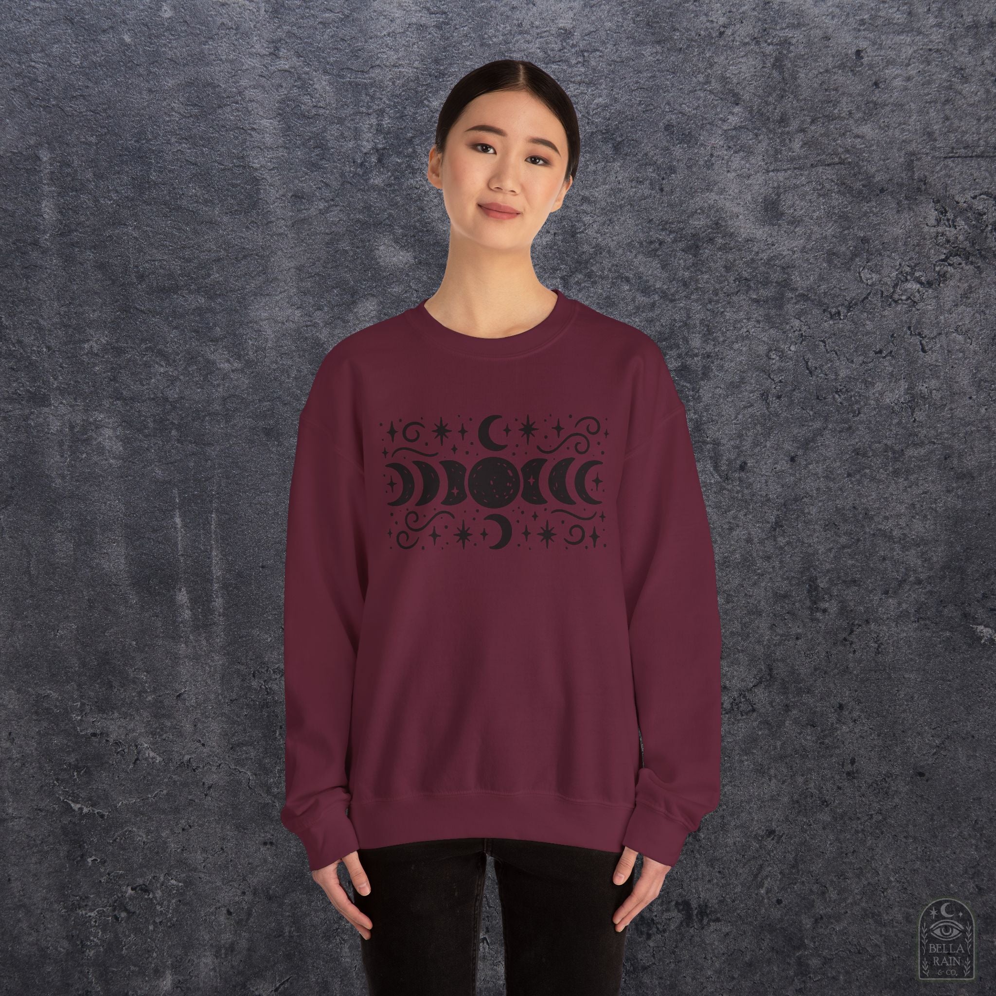 Lunar Phases Crewneck Sweatshirt