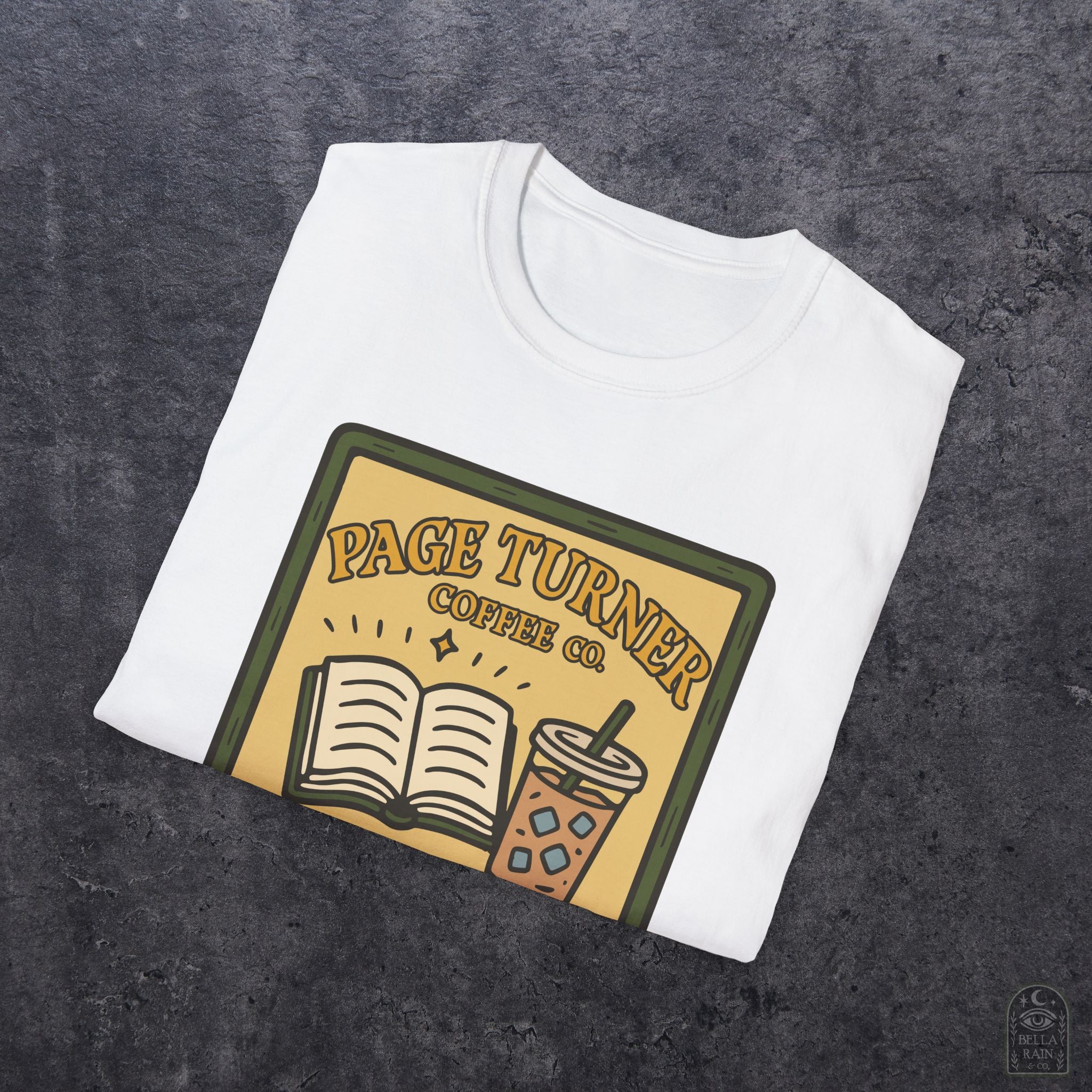 Page Turner Coffee Co Unisex Softstyle T-Shirt