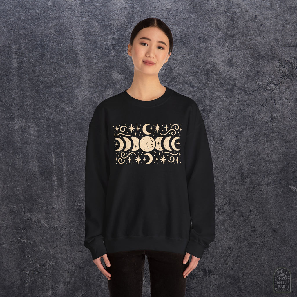 Lunar Phases Crewneck Sweatshirt