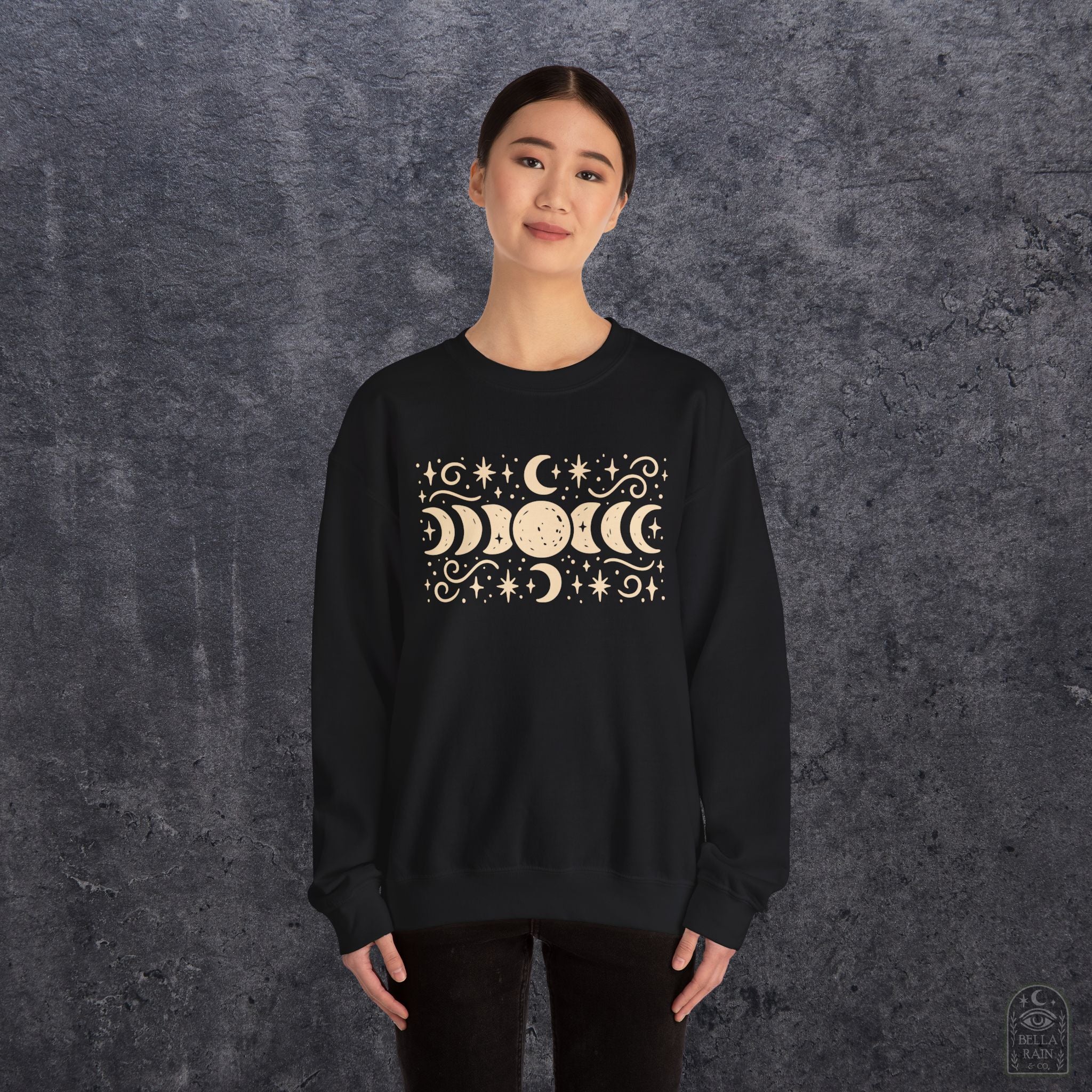 Lunar Phases Crewneck Sweatshirt