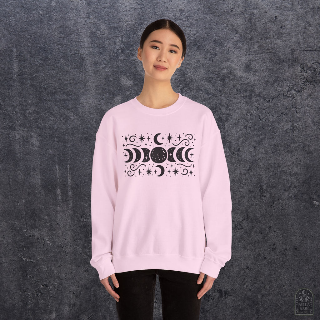Lunar Phases Crewneck Sweatshirt